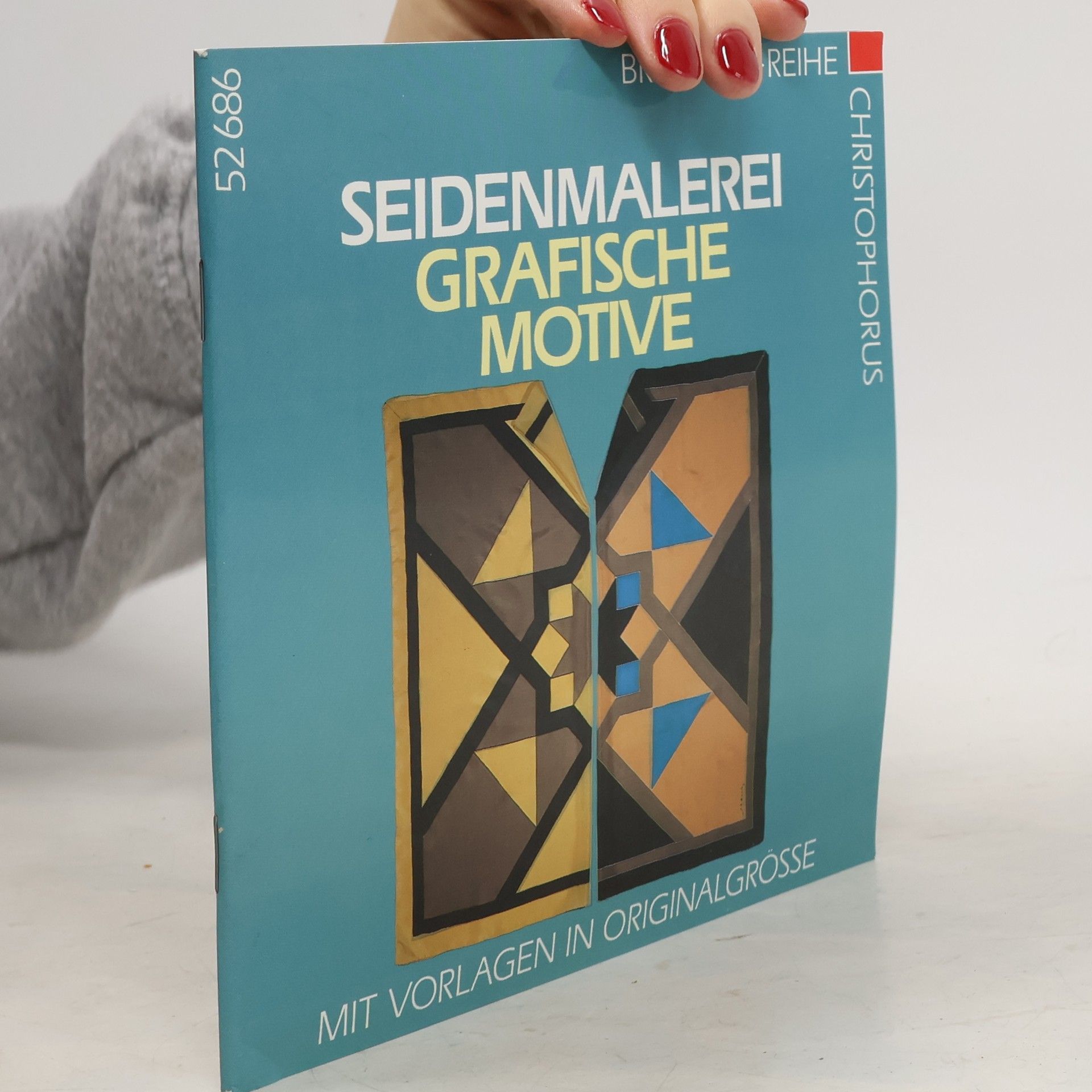 Seidenmalerei. Grafische Motive.