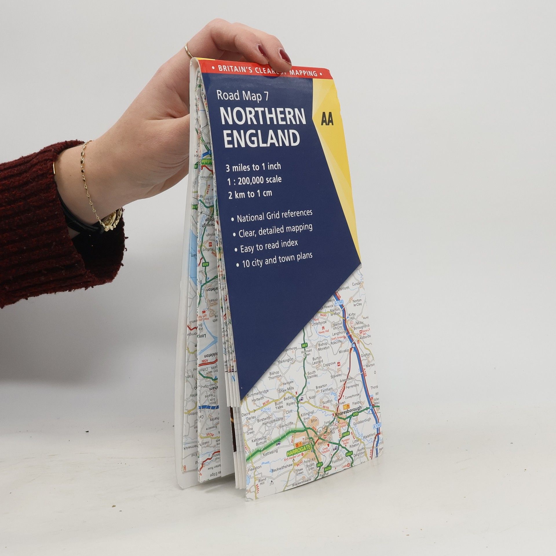 AA Publishing Northern England Road Map