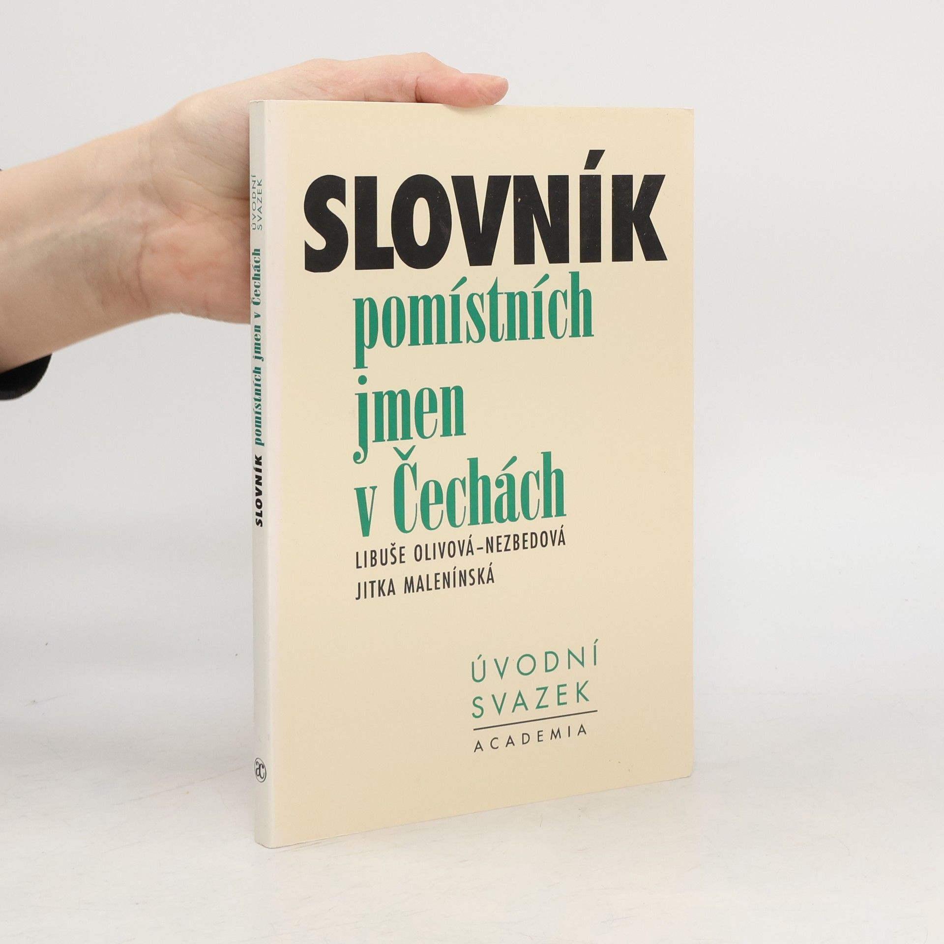 Slovník pomístních jmen v Čechách. Úvodní svazek