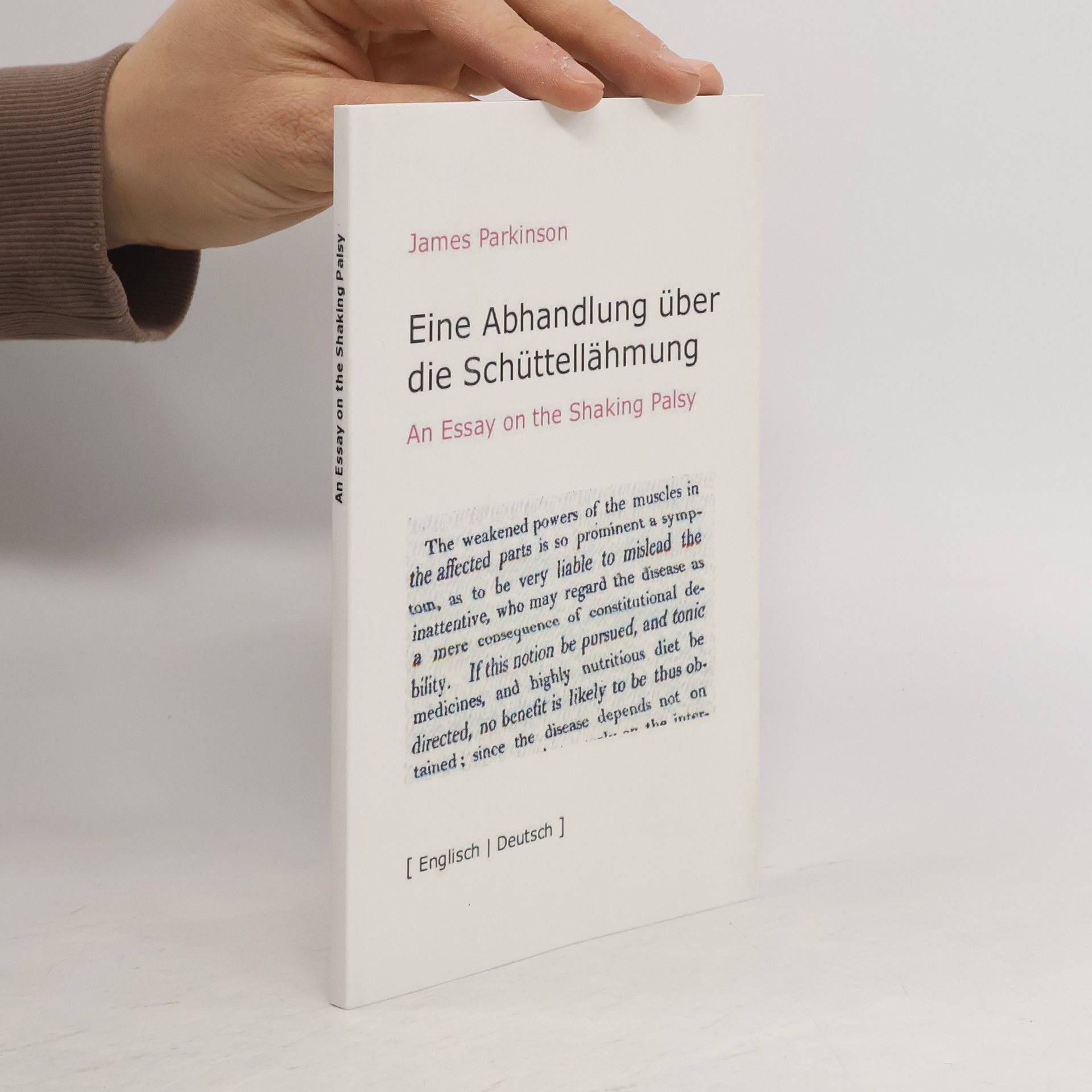 James Parkinson Eine Abhandlung über die Schüttellähmung