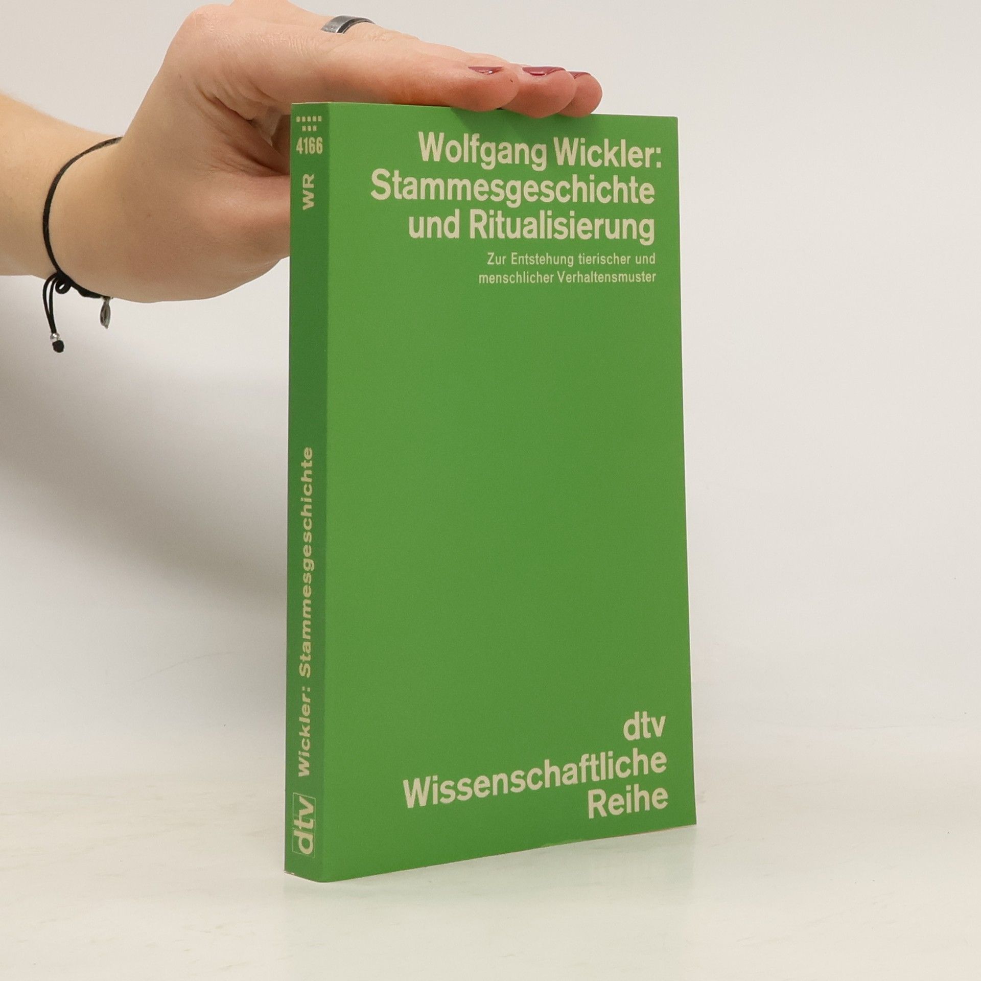 Wolfgang Wickler Stammesgeschichte und Ritualisierung