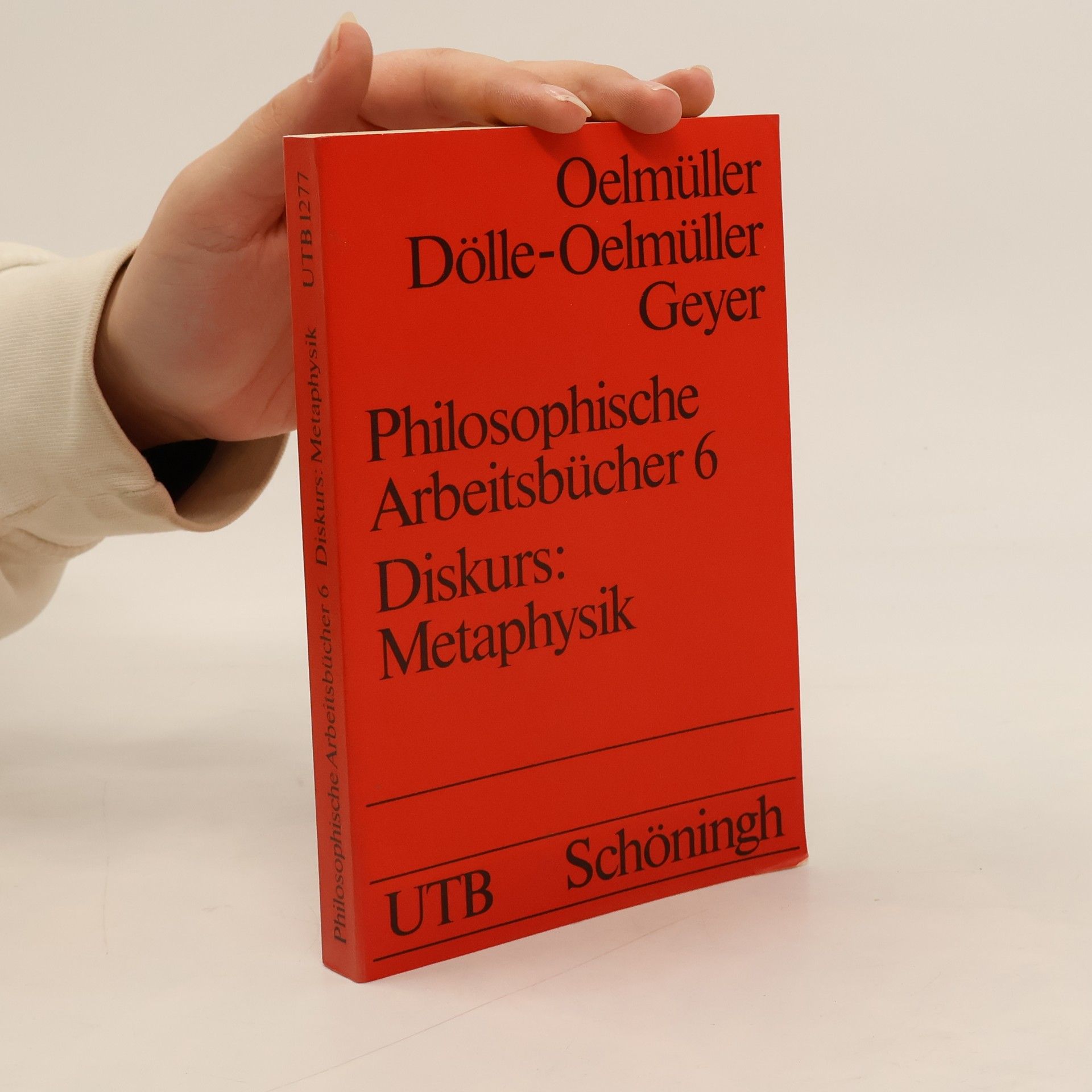Philosophische Arbeitsbücher 6. Diskurs: Metaphysik