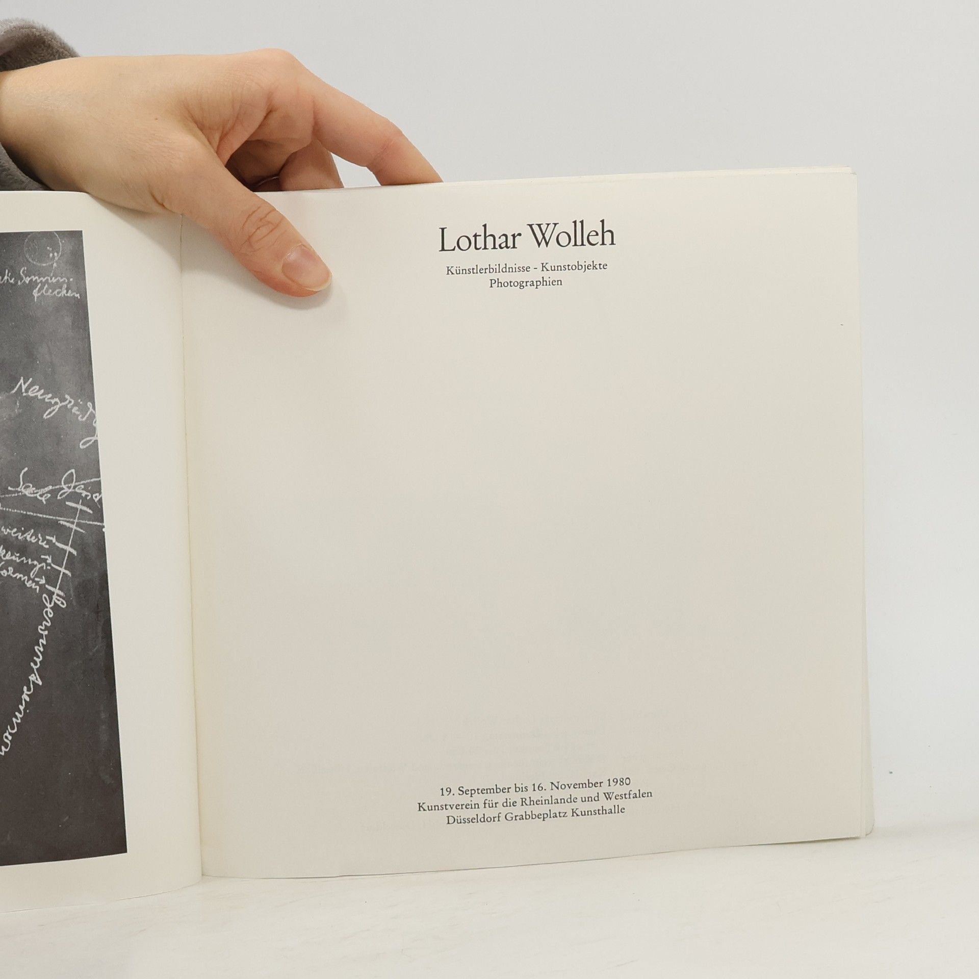 Lothar Wolleh Künstlerbildnisse. Kunstobjekte 1960-1979