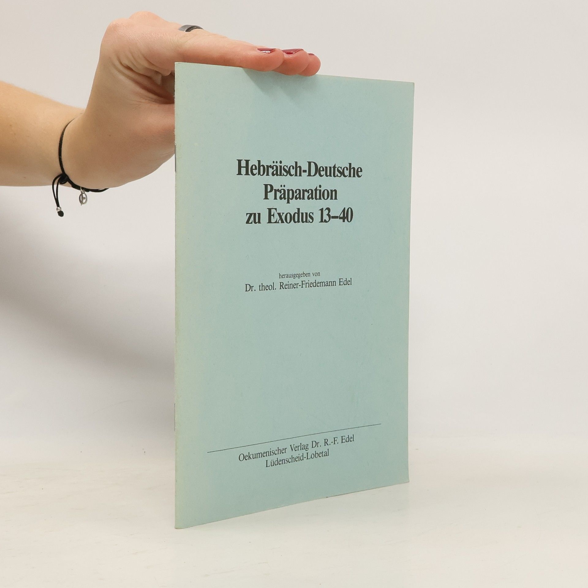 Hebräisch-Deutsche Präparation zu Exodus 13-40