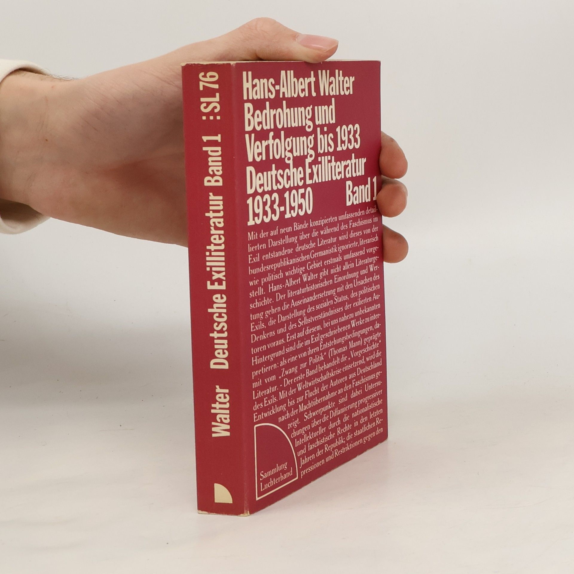 Hans-Albert Walter Deutsche Exilliteratur 1
