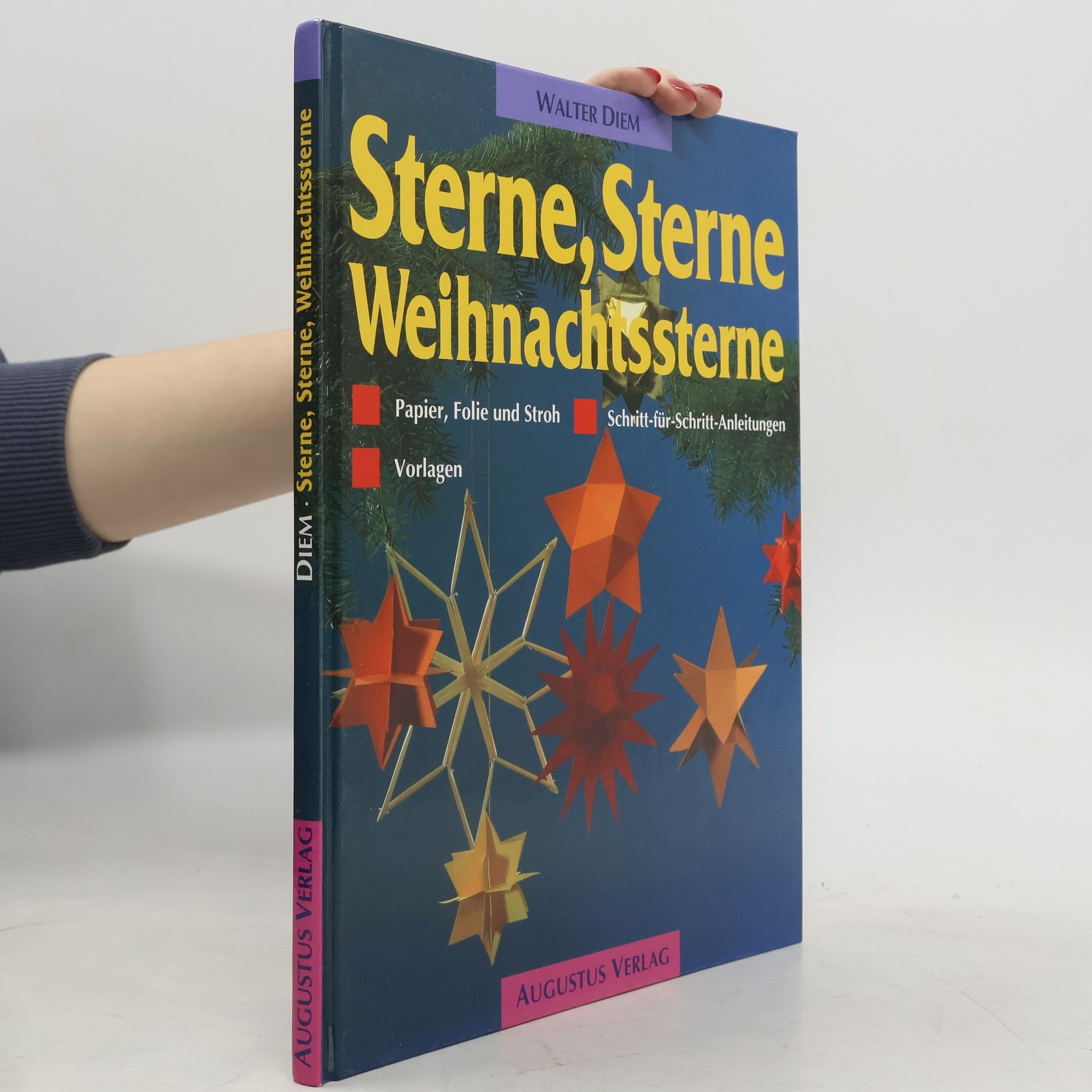 Walter Diem Sterne, Sterne, Weihnachtssterne aus Papier, Folie und Stroh