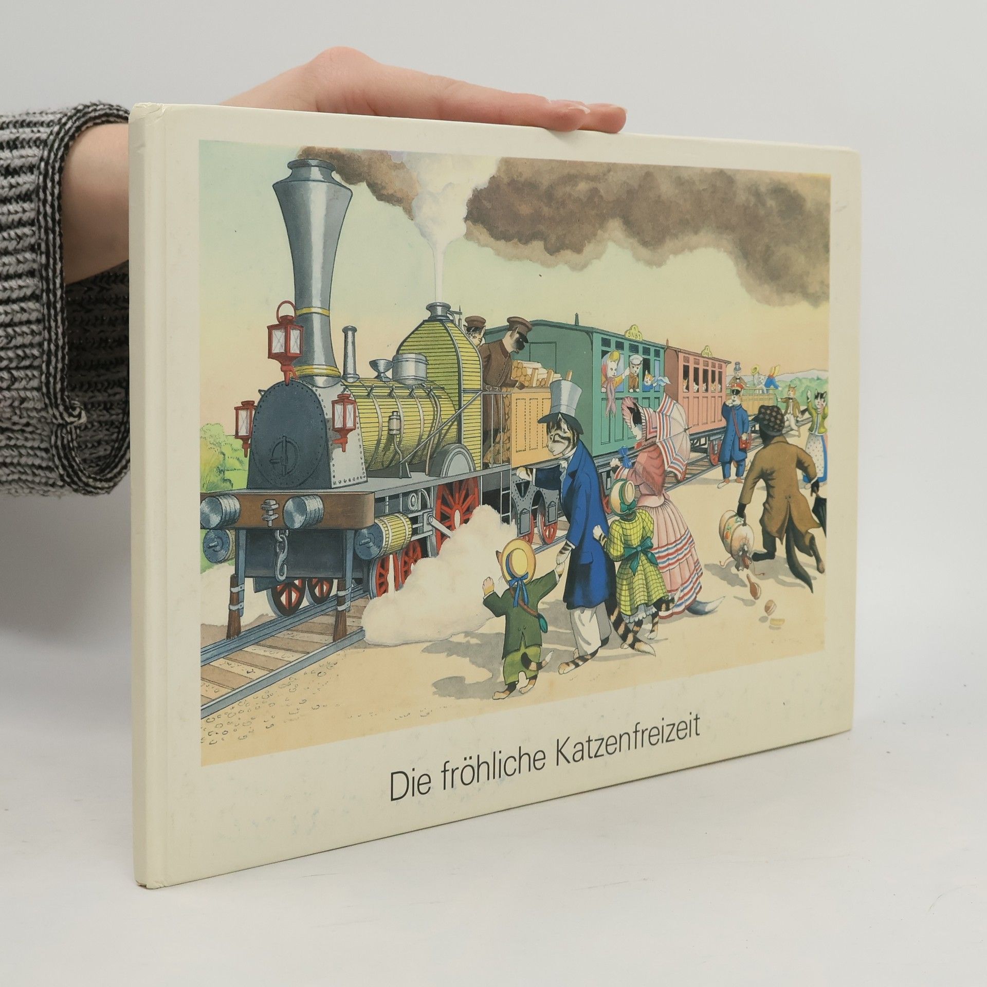 Die fröhliche Katzenfamilie