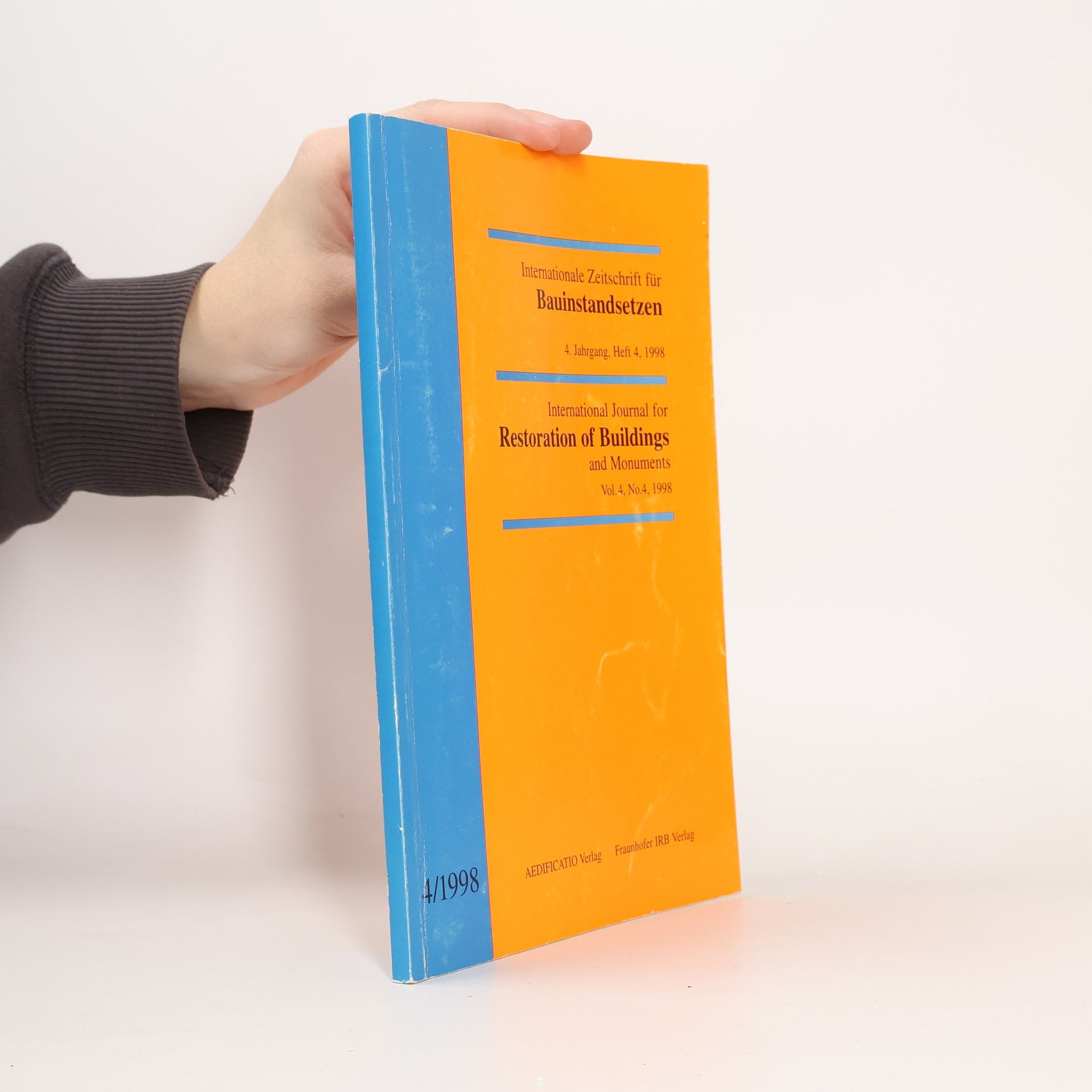 Kolektiv autorů Bauinstandsetze. Restoration of Buildings 4/1998