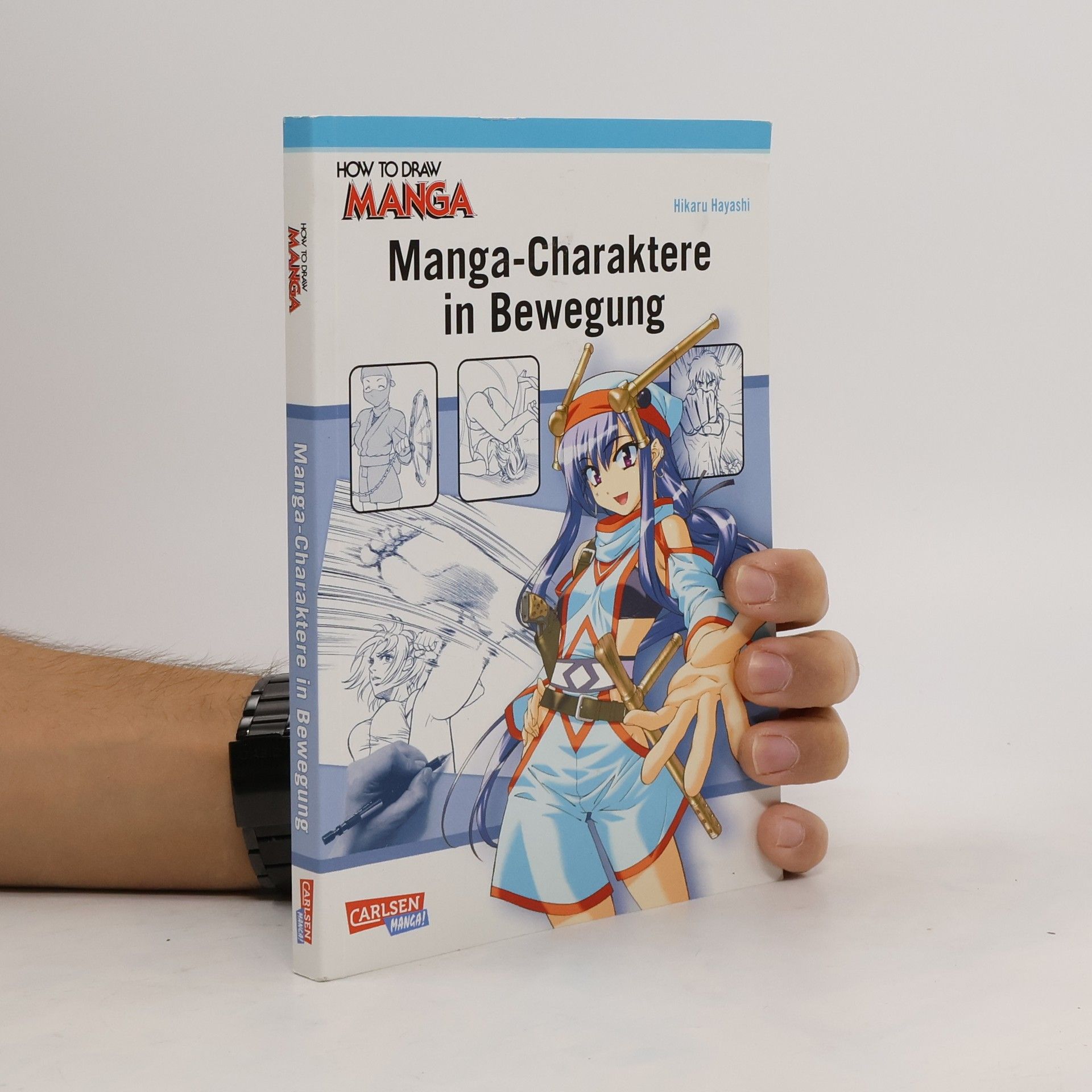 Manga-Charaktere in Bewegung