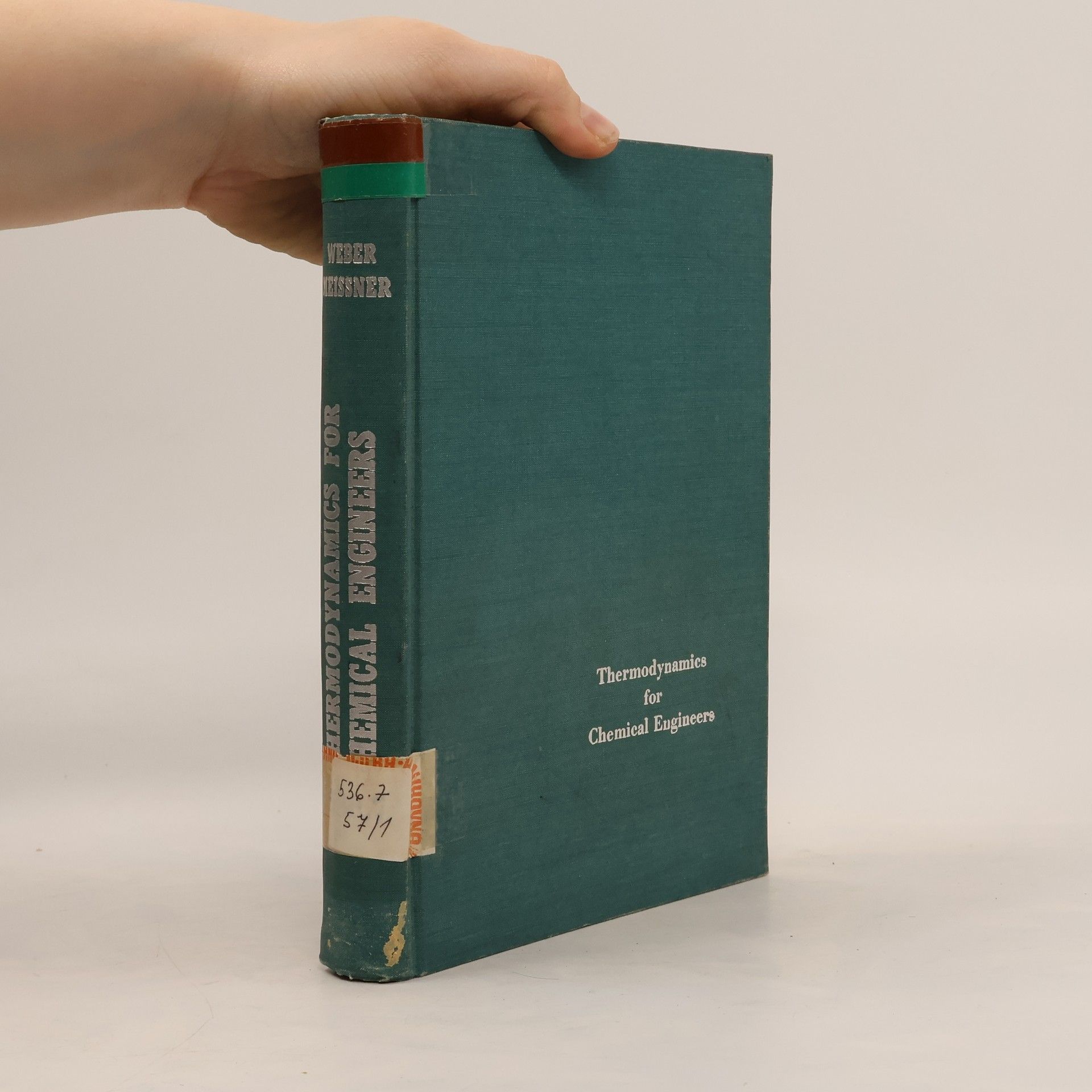 Harold C. Weber Thermodynamics for Chemical Engineers