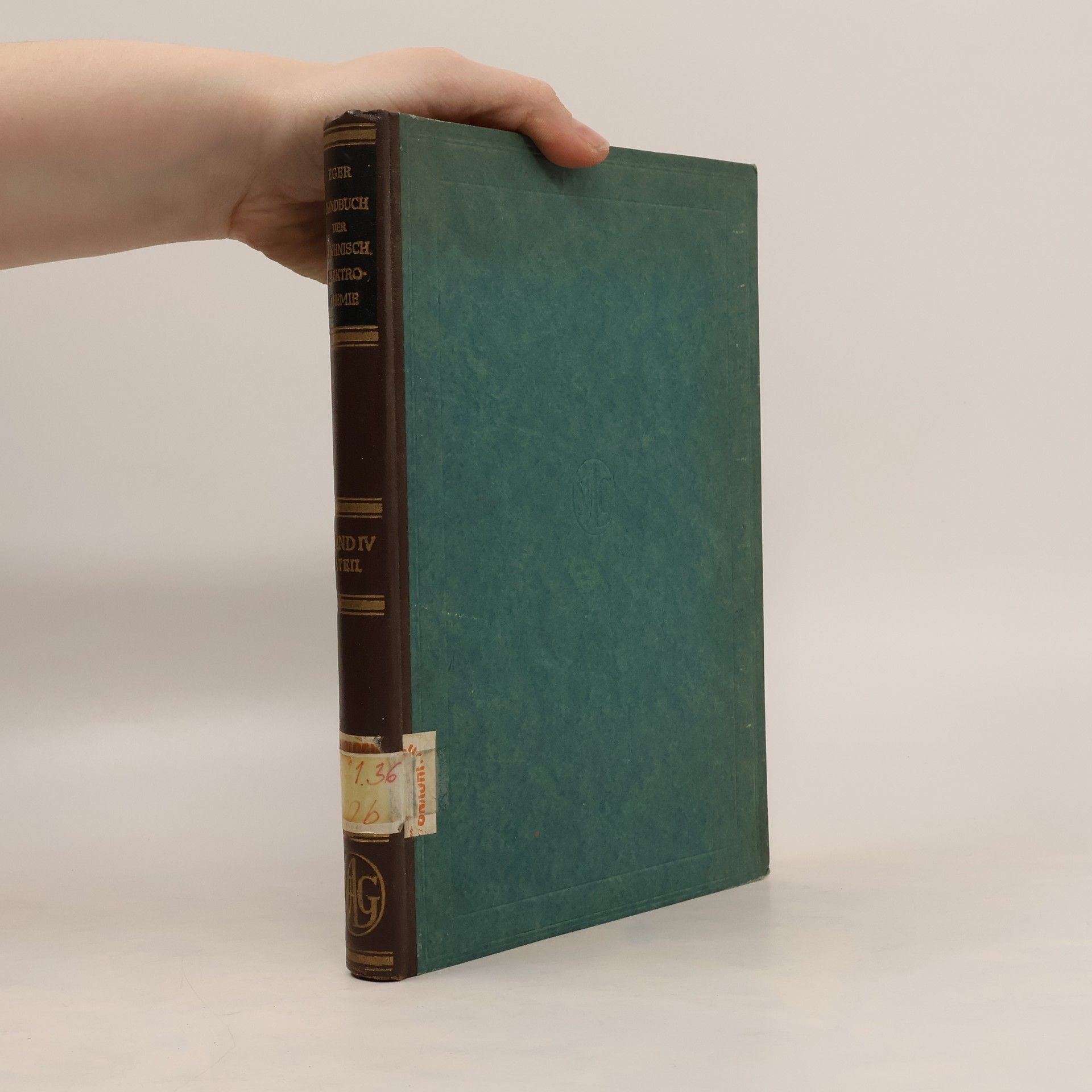 Handbuch der technischen Elektrochemie IV.