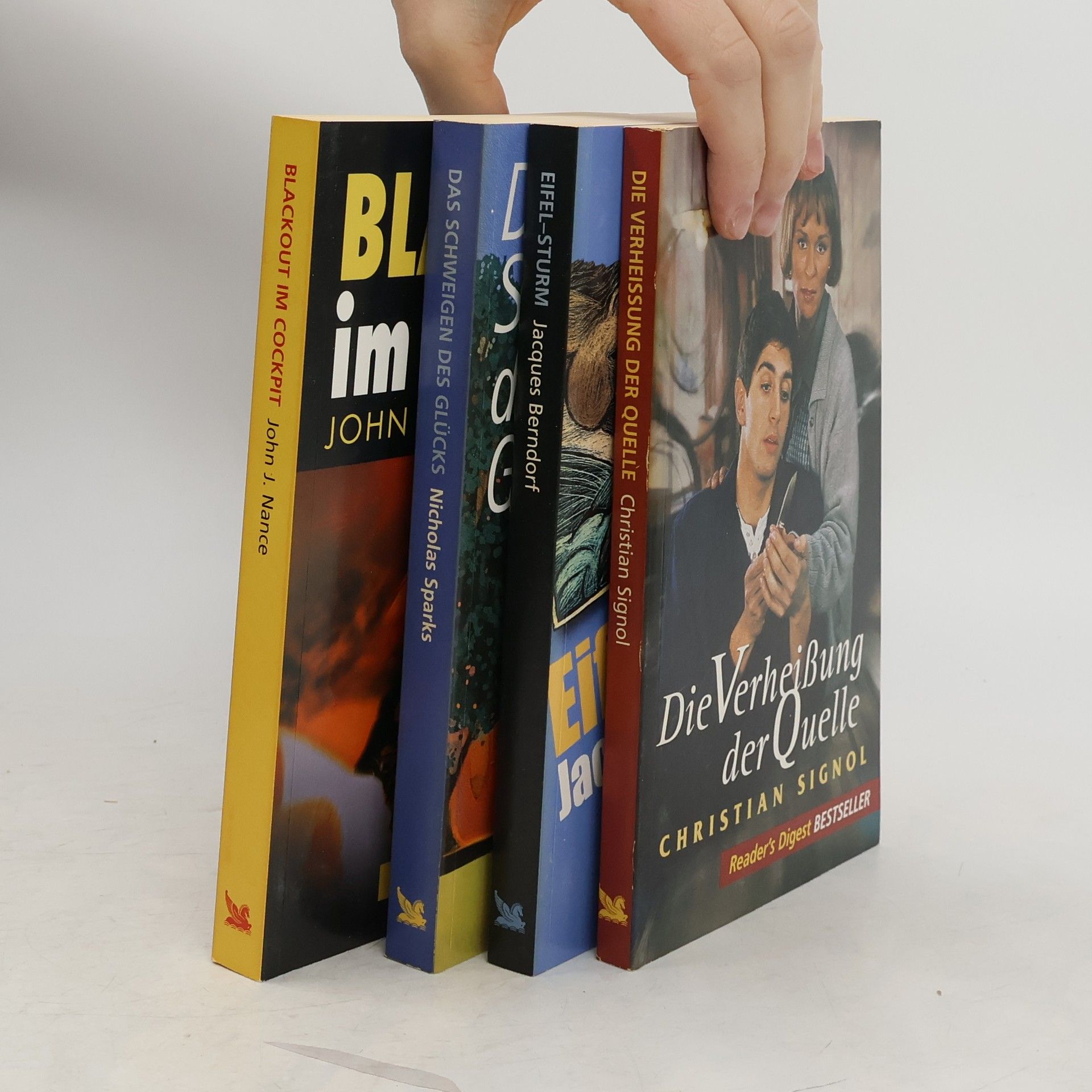 Die Verheissung der Quelle. Eifel-Sturm. Das Schweigen des Glücks. Blackout im Cockpit