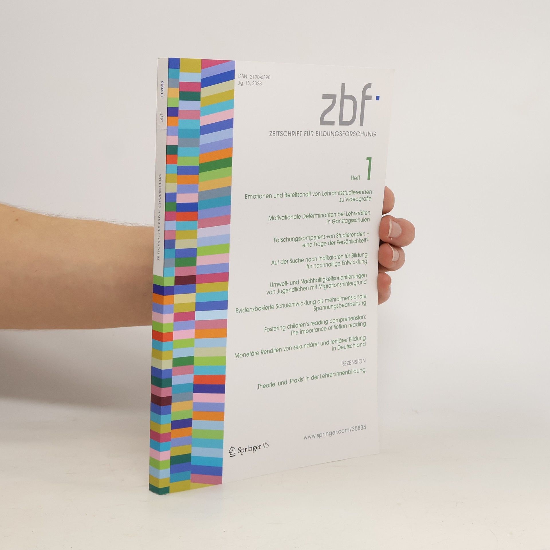 Kolektiv autorů Zeitschrift für Bildungsforschung 1/2023