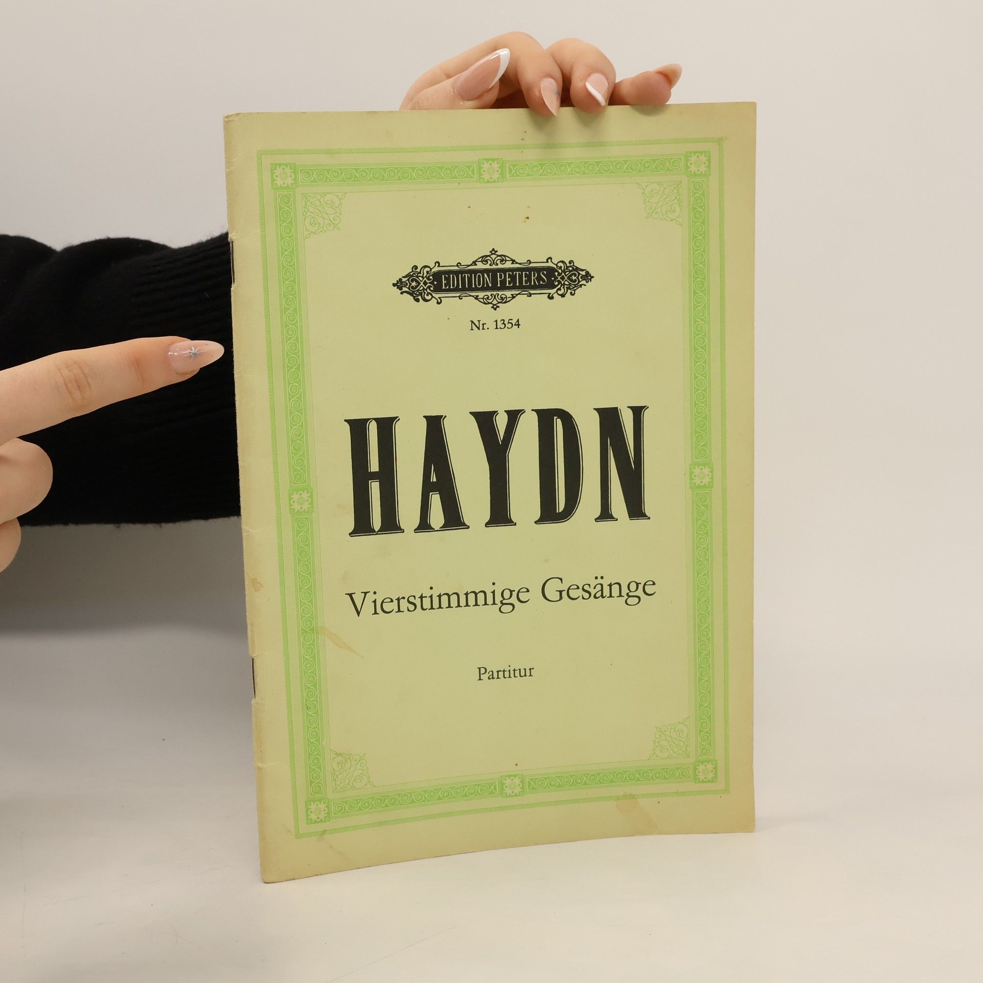 Joseph Haydn Gesänge for Gemischten chor mit Lkavierbegleitung