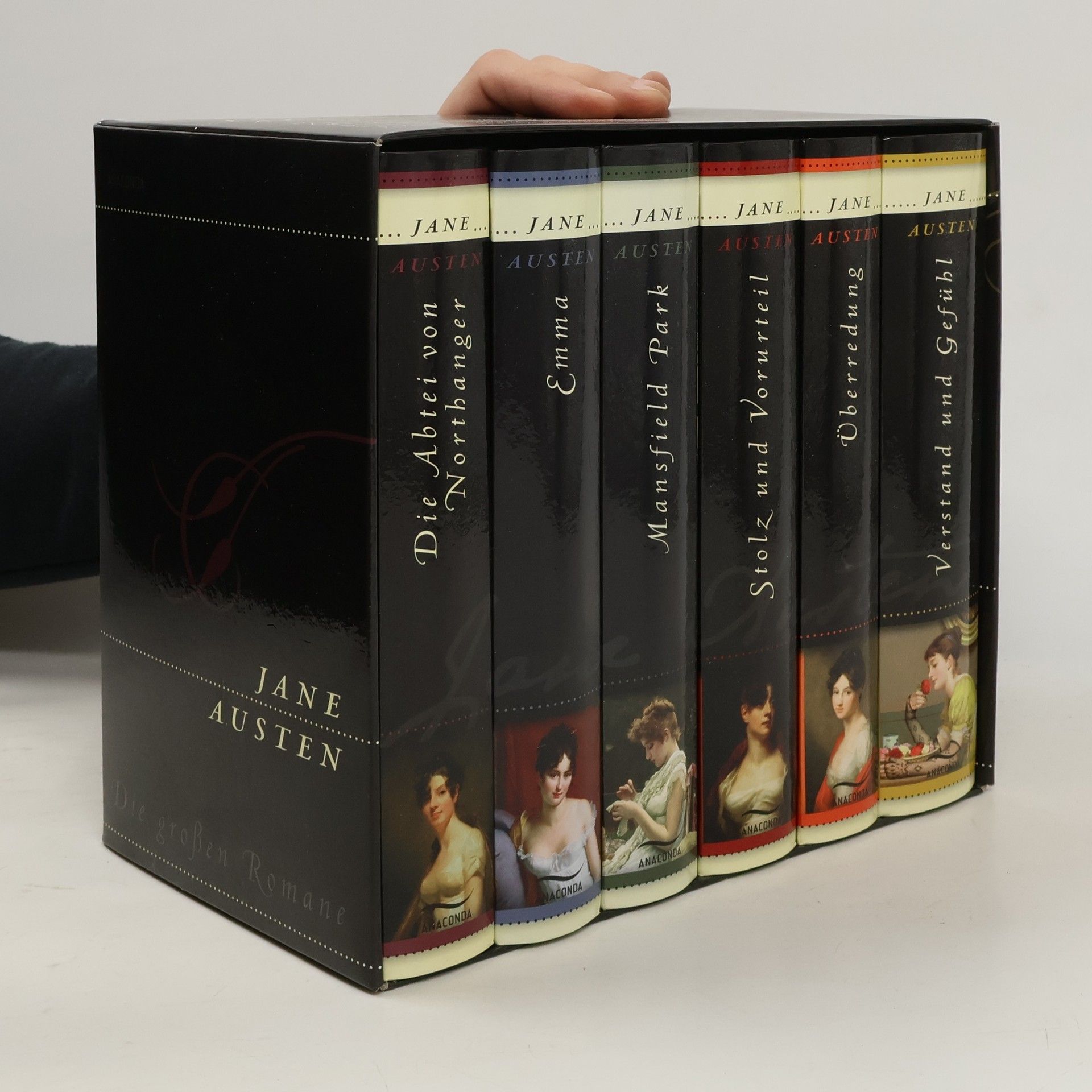 Jane Austen Die grossen Romane. Jane Austen. 6 svazků (komplet, tituly viz foto)