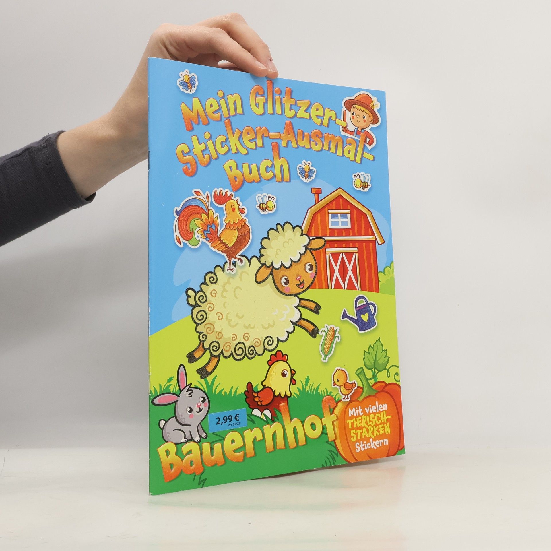 kolektiv Mein Glitzer Sticker Ausmal Buch