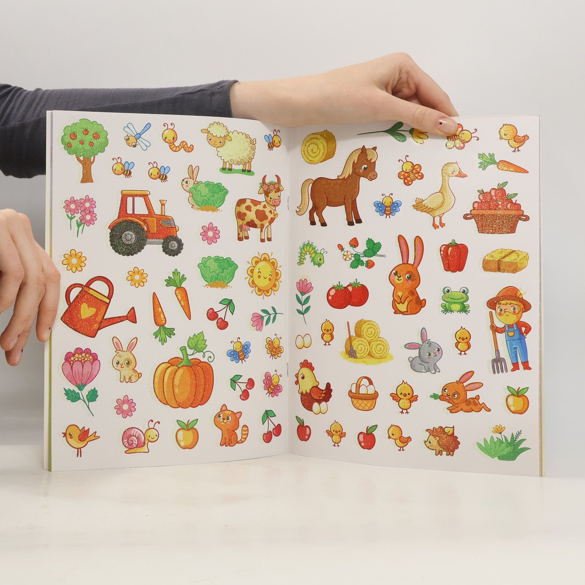 kolektiv Mein Glitzer Sticker Ausmal Buch