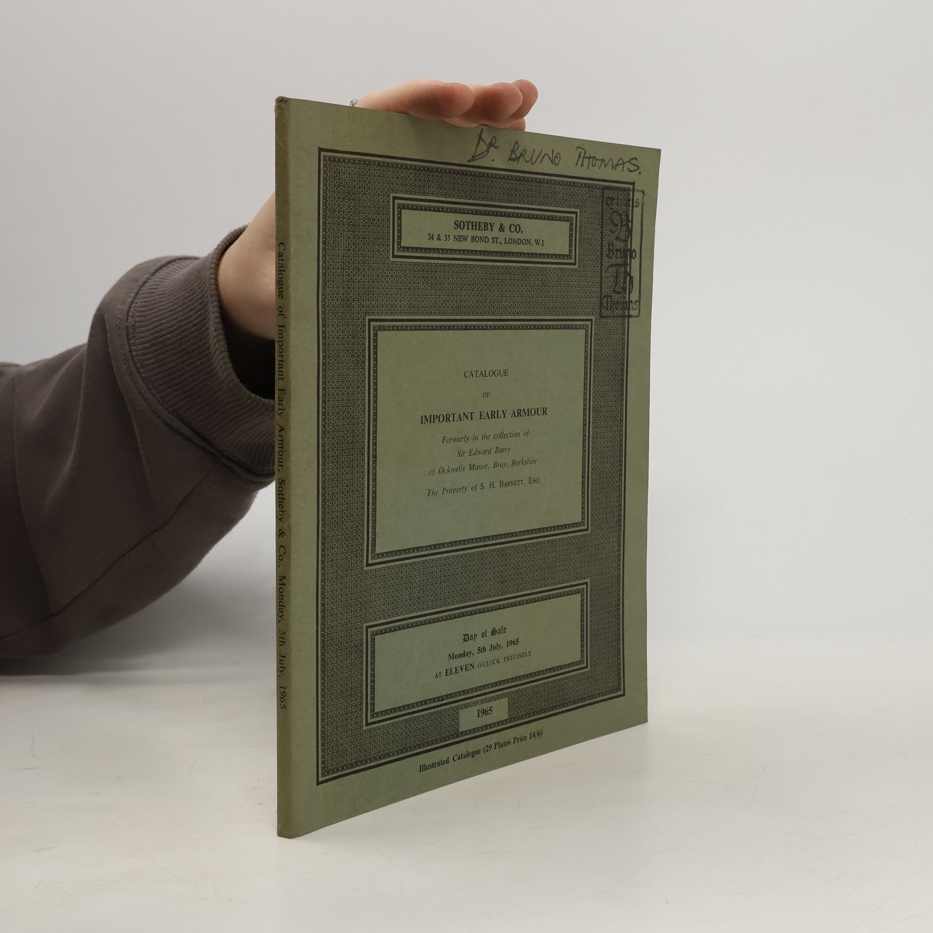 Various authors Catalogue of Important Early Armour