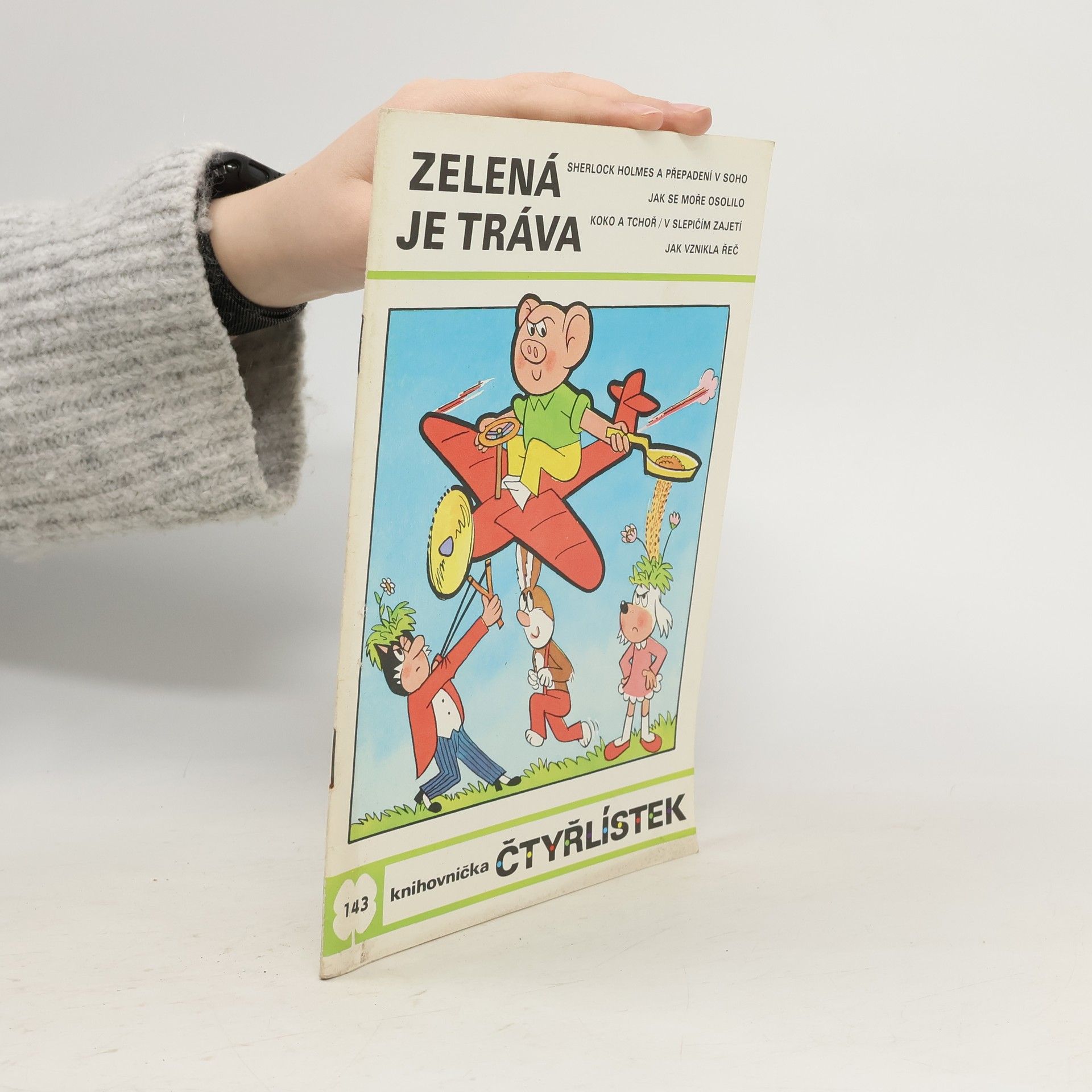 Jaroslav Němeček Čtyřlístek 143. Zelená je tráva