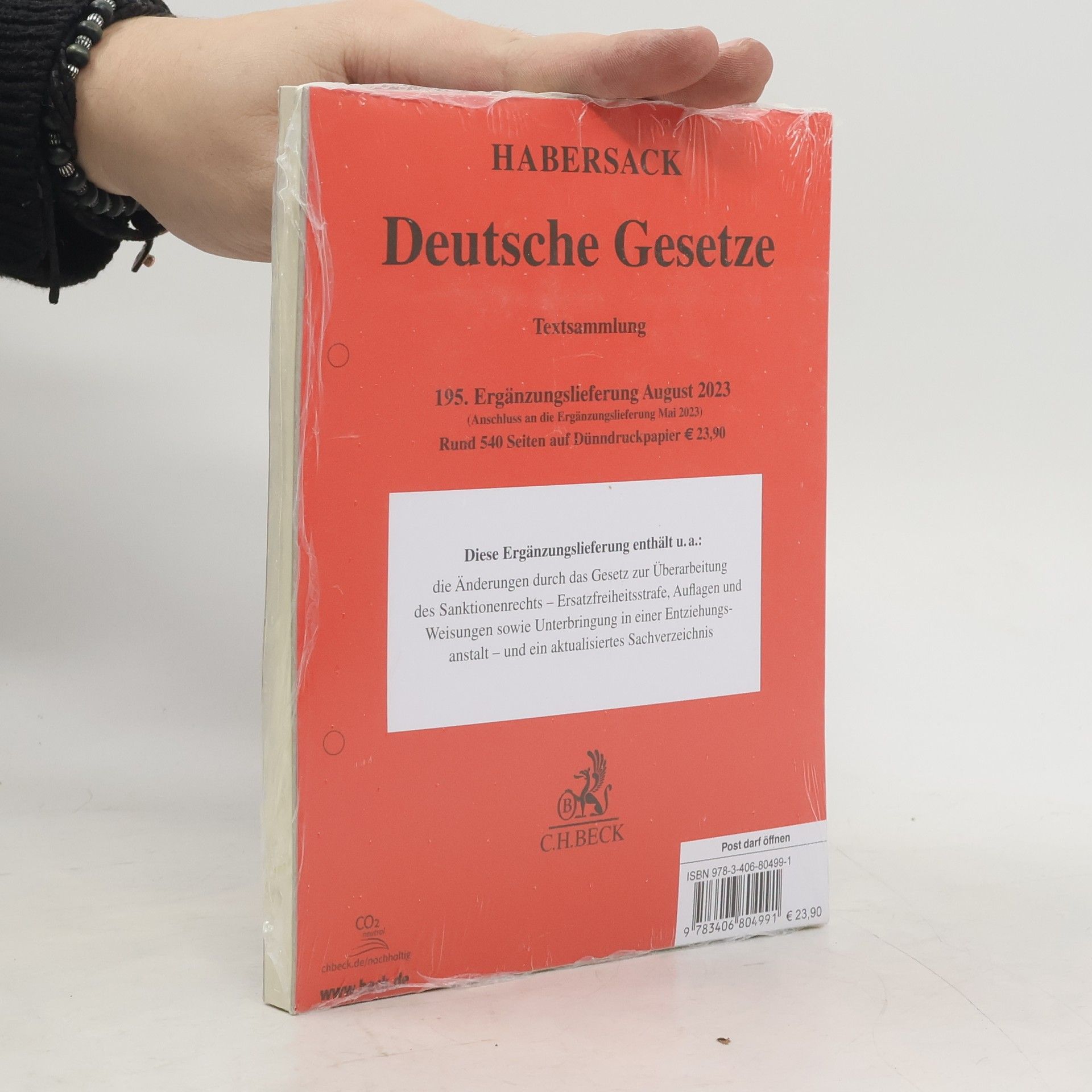 Mathias Habersack Deutsche Gesetze 195. Ergänzungslieferung