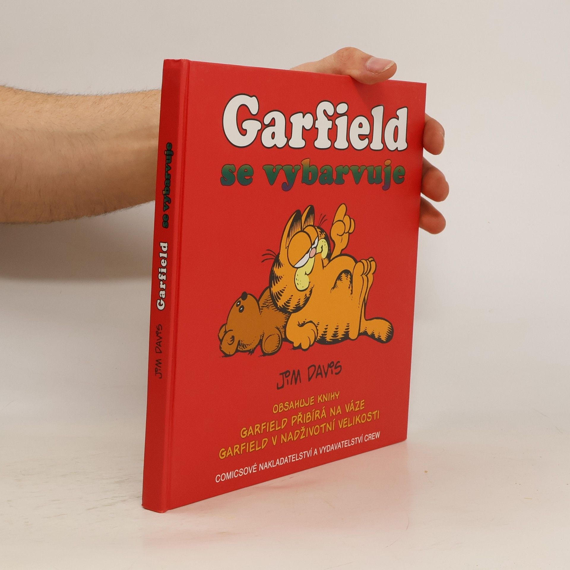 Jim Davis Garfield se vybarvuje