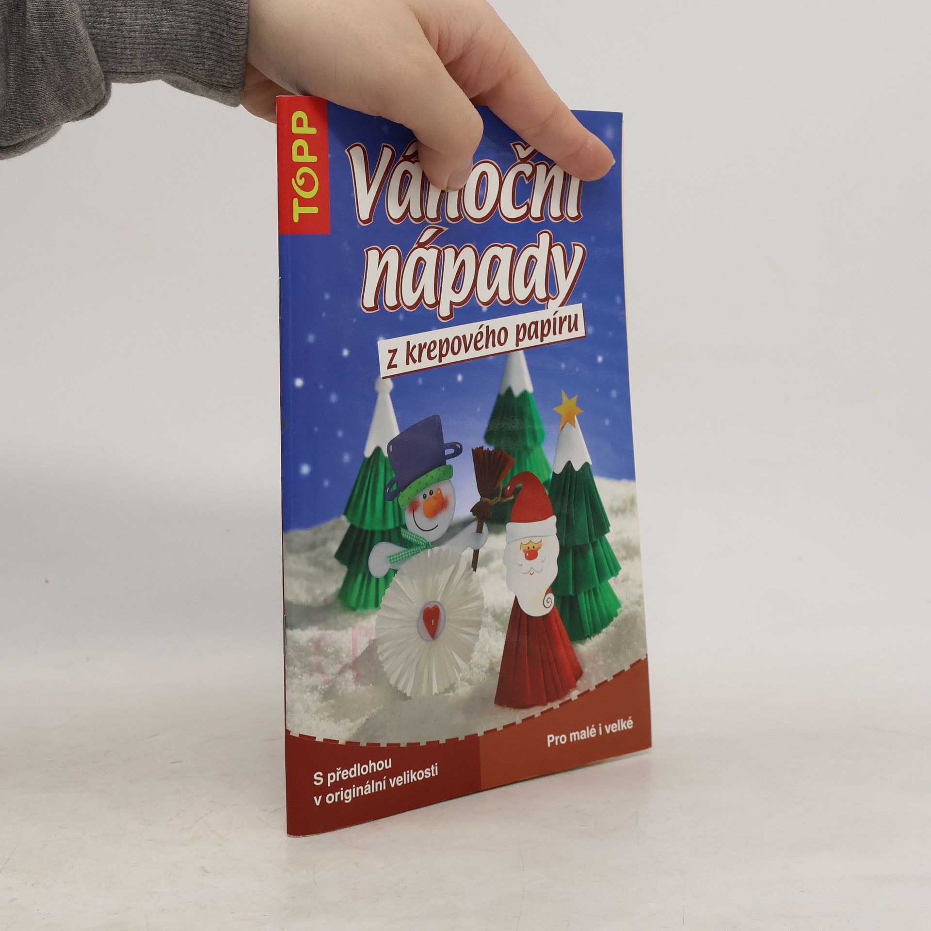 Vánoční nápady z krepového papíru