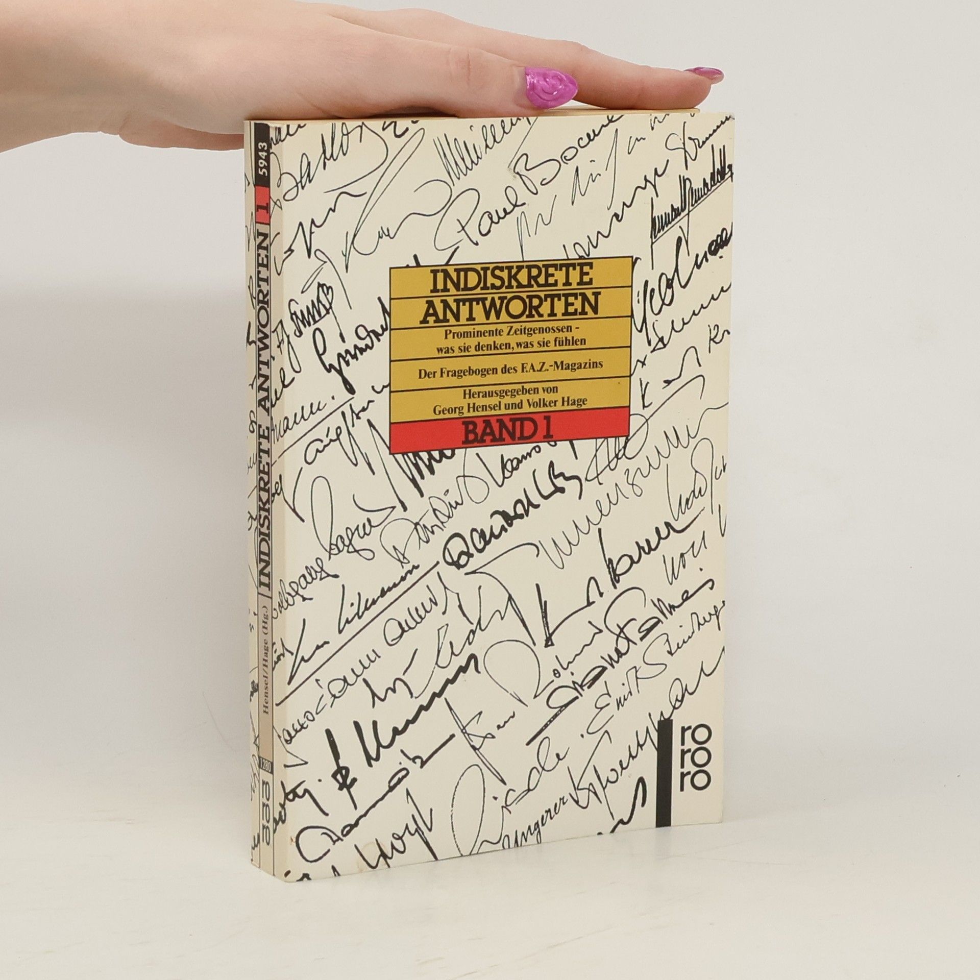 Georg Hensel Indiskrete Antworten 1