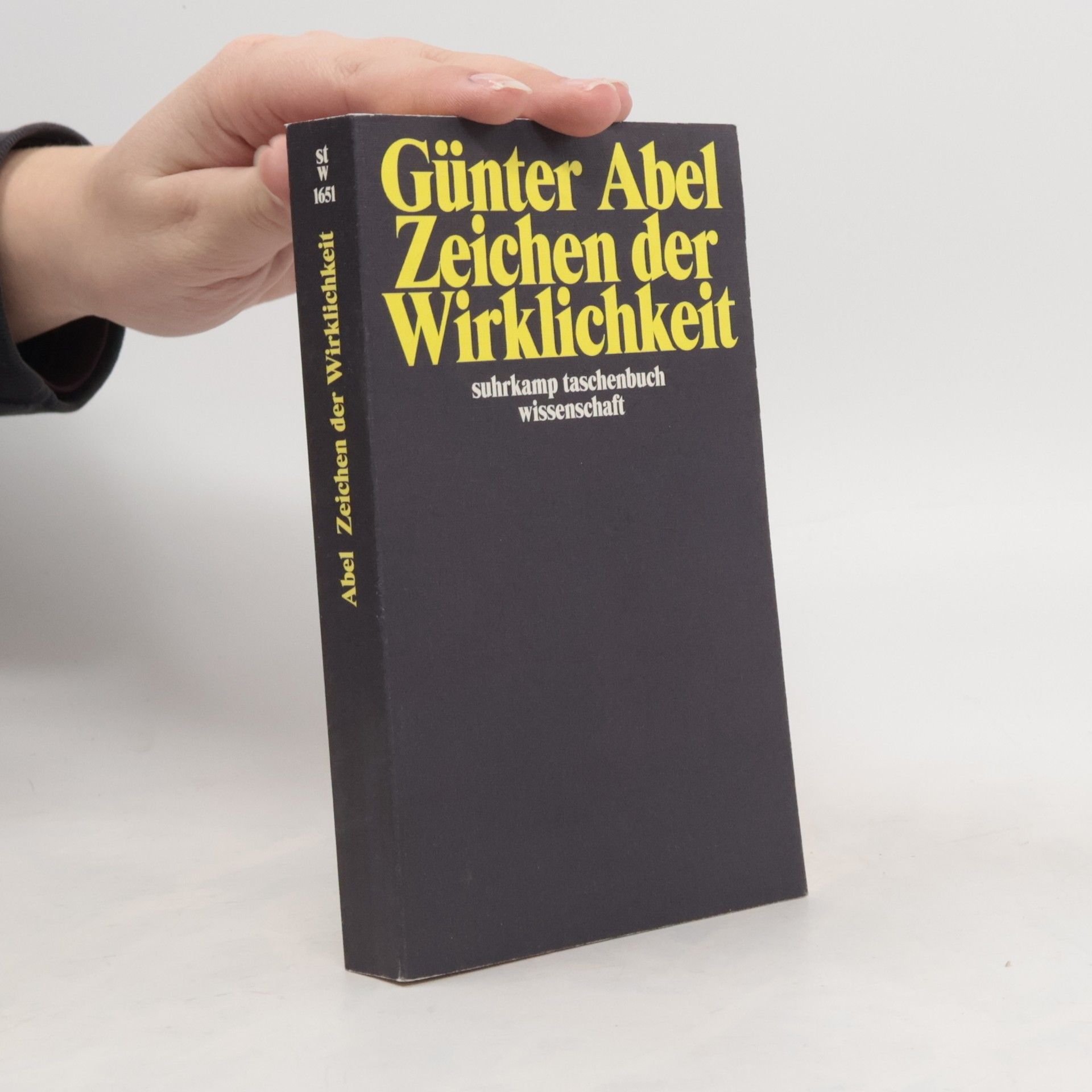 Günter Abel Suhrkamp Taschenbuch Wissenschaft - 1651: Zeichen der Wirklichkeit