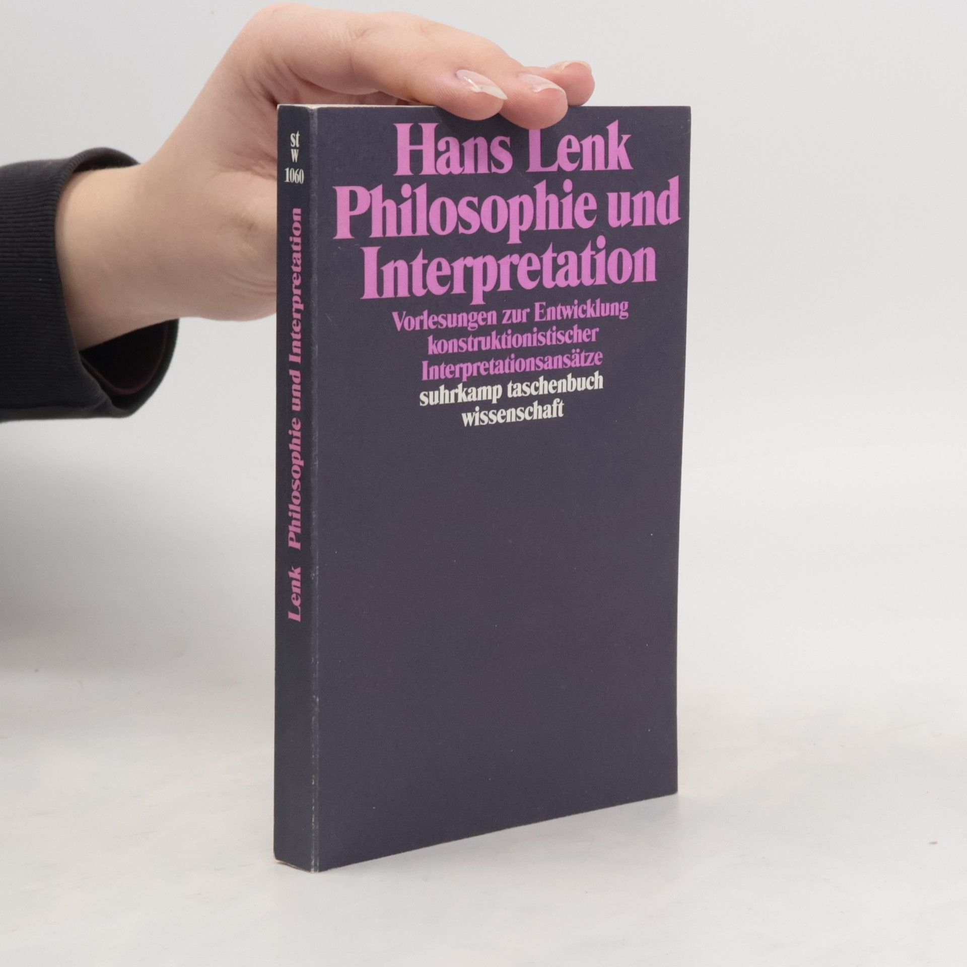 Hans Lenk Philosophie und Interpretation