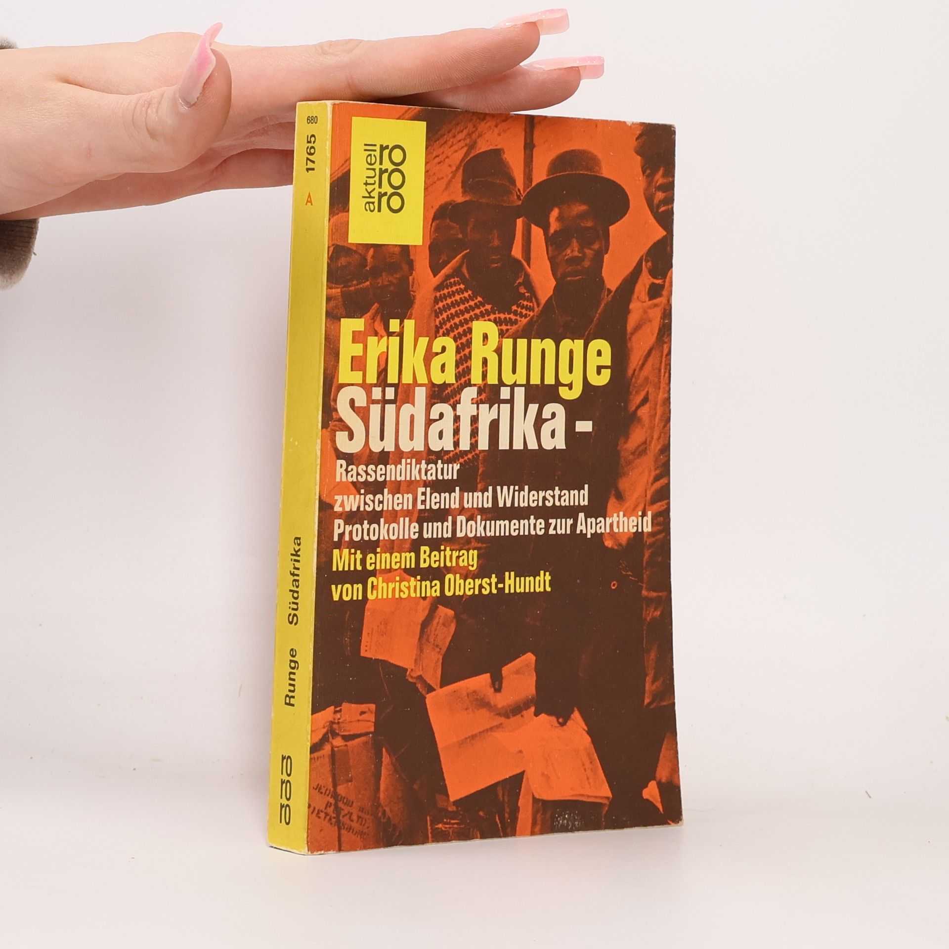 Erika Runge Südafrika, Rassendiktatur zwischen Elend und Widerstand