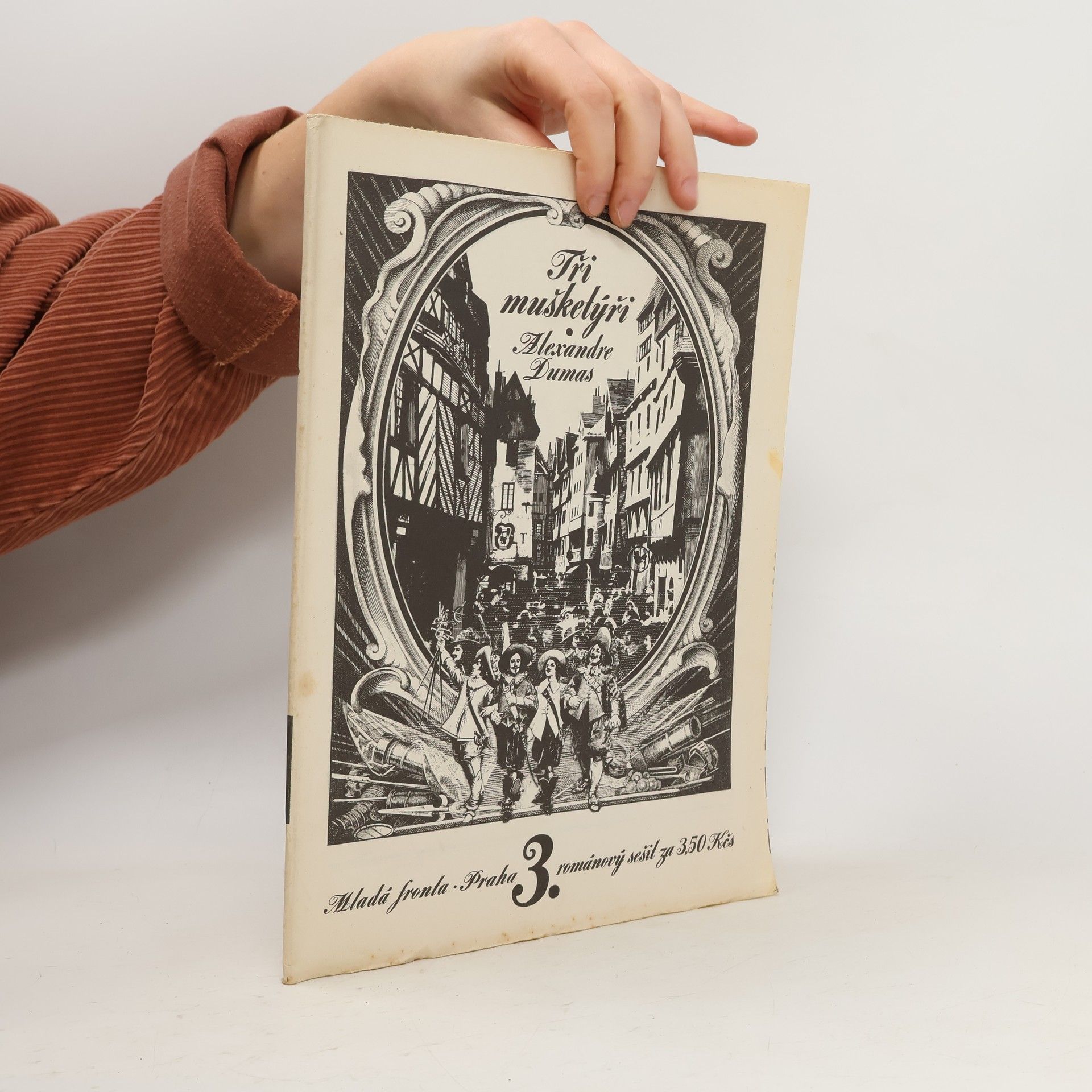 Alexandre Dumas starší Tři mušketýři 3. románový sešit