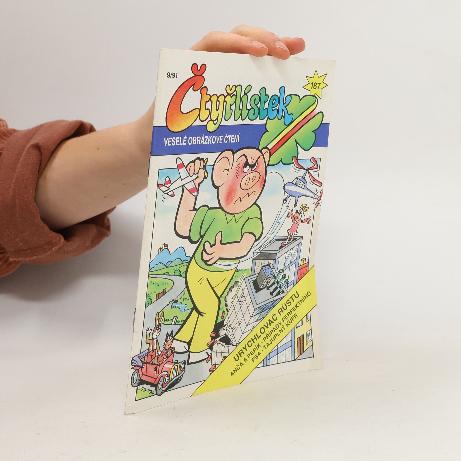 Autorenkollektiv Čtyřlístek 187, 9/1991. Urychlovač růstu