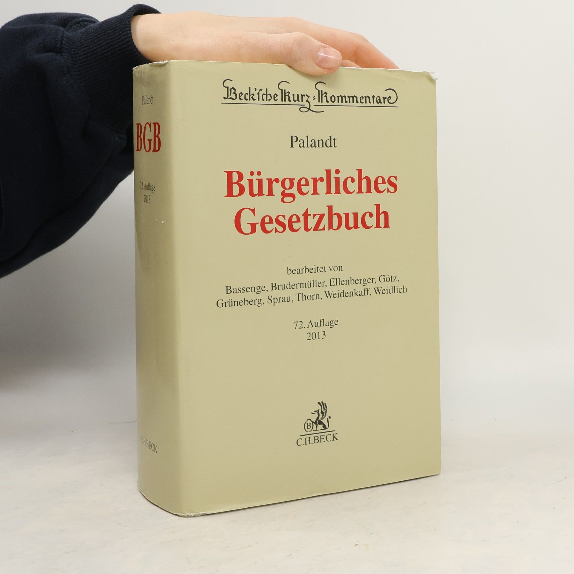 Otto Palandt Bürgerliches Gesetzbuch