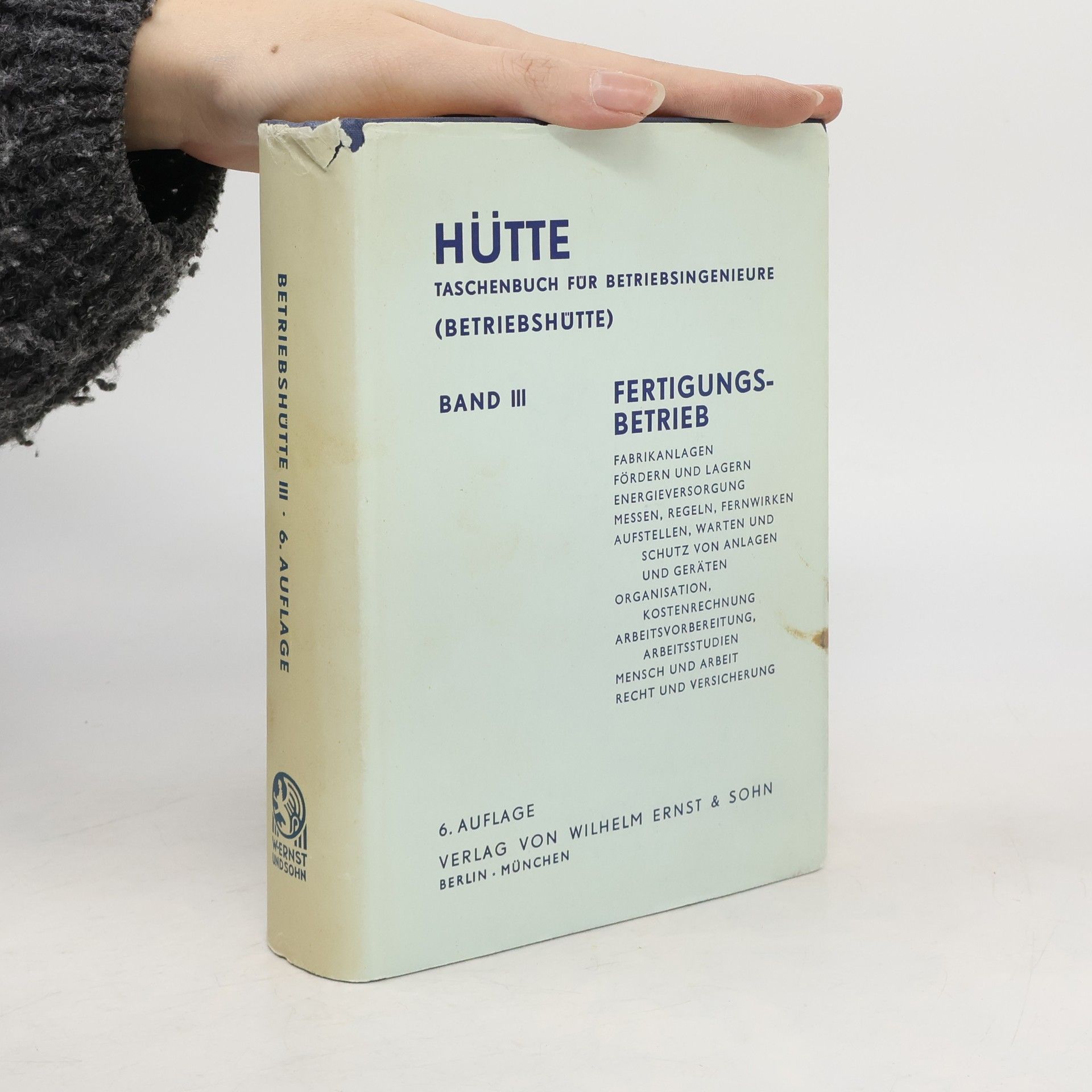 Autorenkollektiv Hütte. Taschenbuch für Betriebsingenieure. Band III