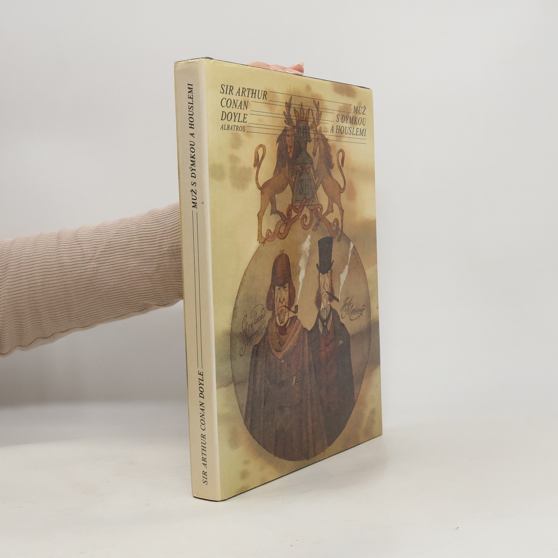 Muž s dýmkou a houslemi