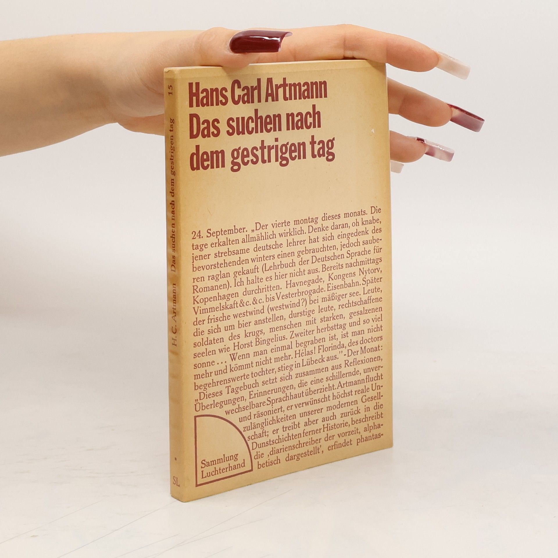 H. C. Artmann Das Suchen nach dem gestrigen Tag
