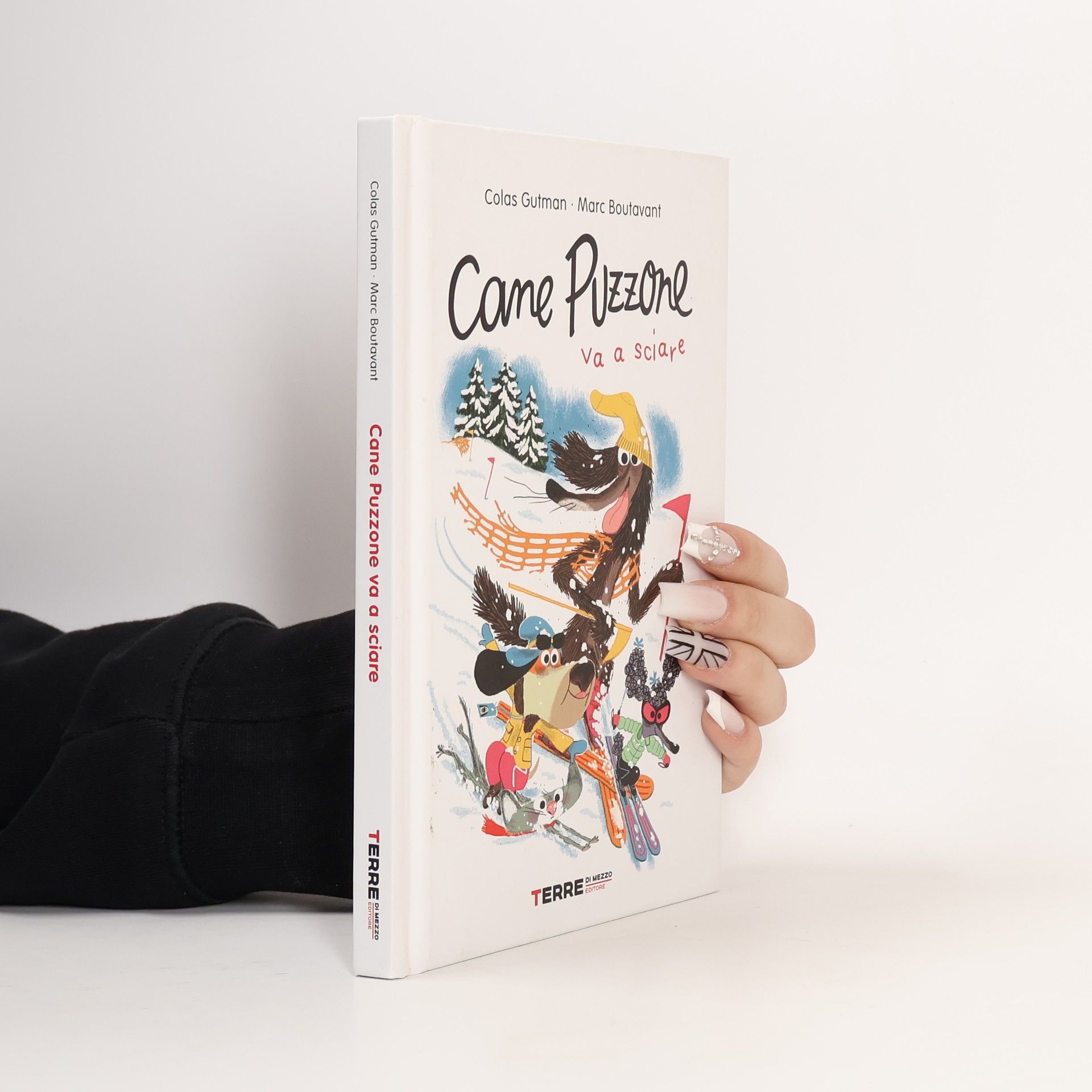 Cane Puzzone va a sciare