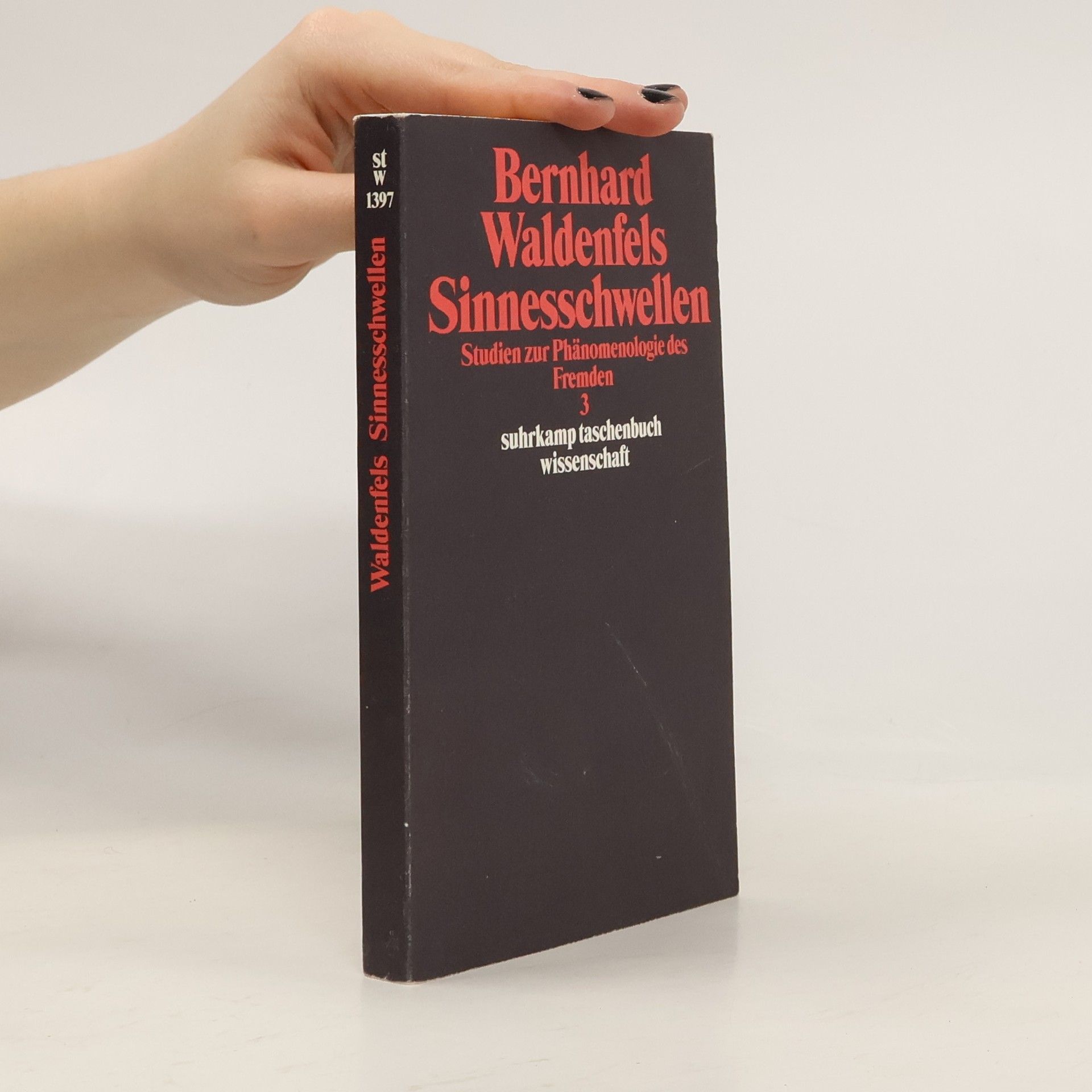 Bernhard Waldenfels Suhrkamp Taschenbuch Wissenschaft - 3: Sinnesschwellen