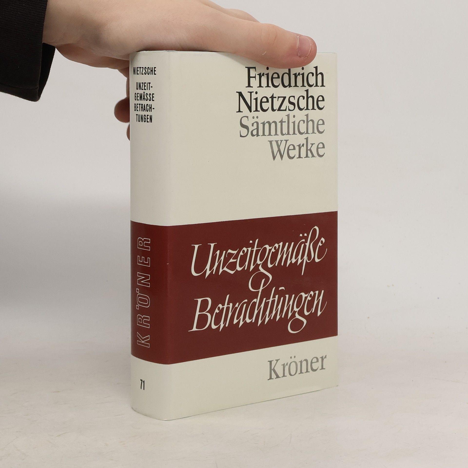Friedrich Nietzsche Unzeitgemäße Betrachtungen