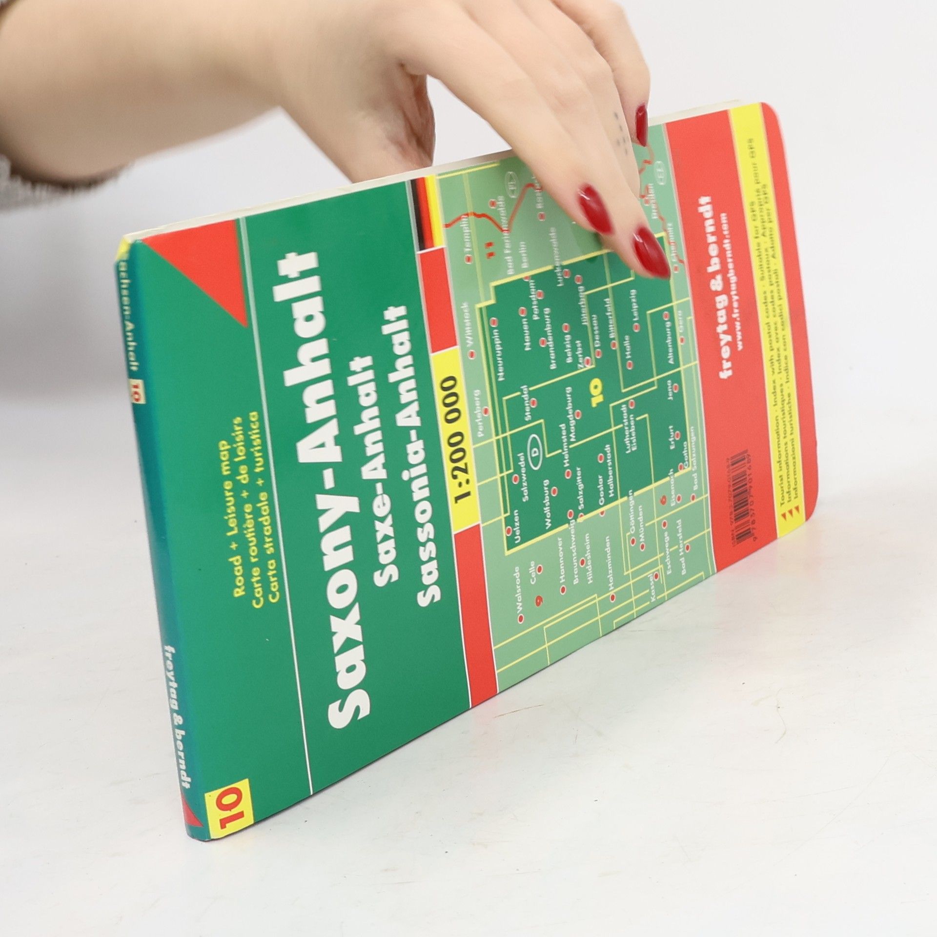 Freytag&Berndt Freytag & Berndt Autokarte Sachsen-Anhalt / Sajonia-Anhalt / Saksen-Anhalt. Saxony-Anhalt / Saxe-Anhalt / Sassonia-Anhalt