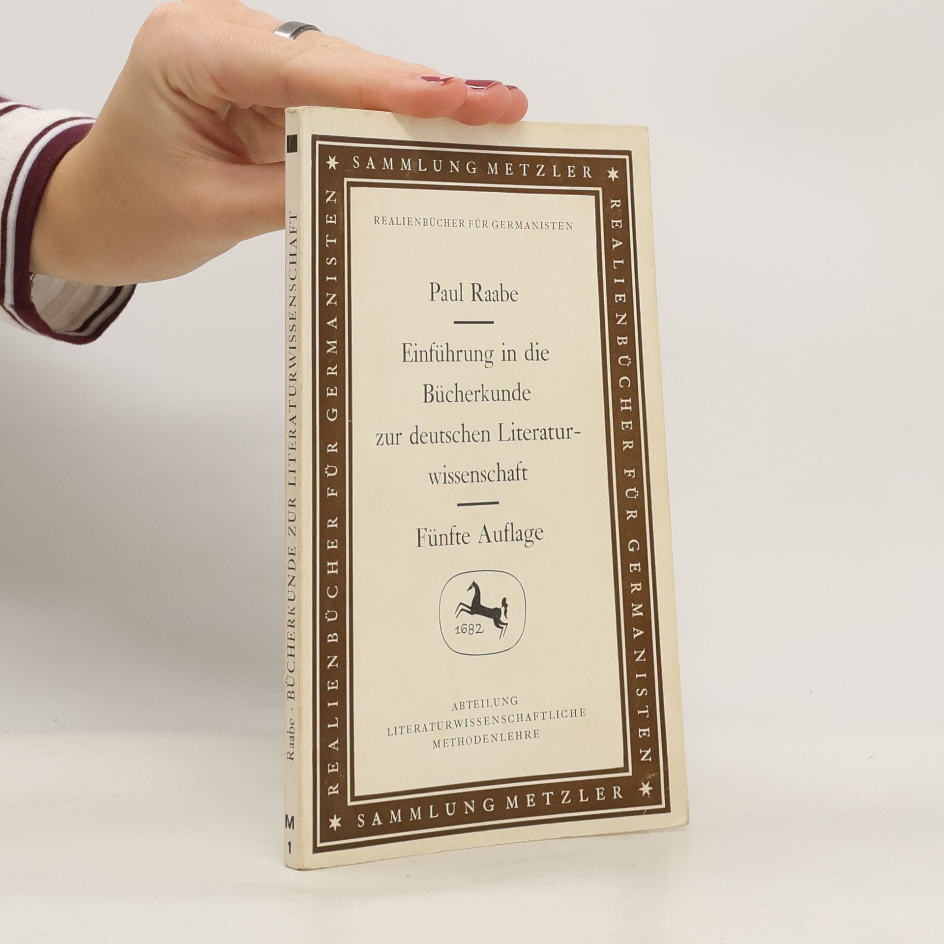 Paula Rabe Einführung in die Bückerkunde zur deutschen Literaturwissenschaft