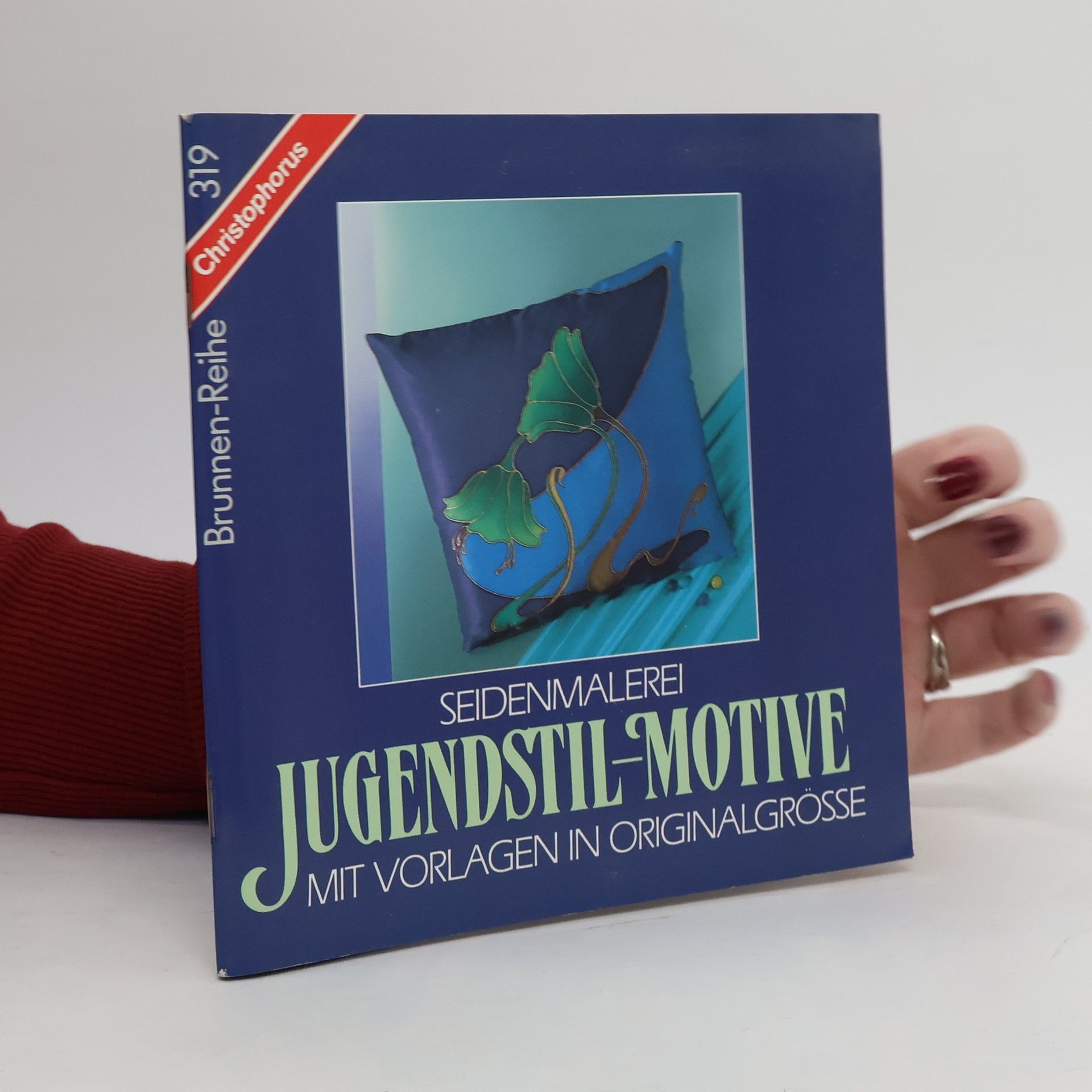 Usch Hayer Brunnen-Reihe, Seidenmalerei, Jugendstil-Motive