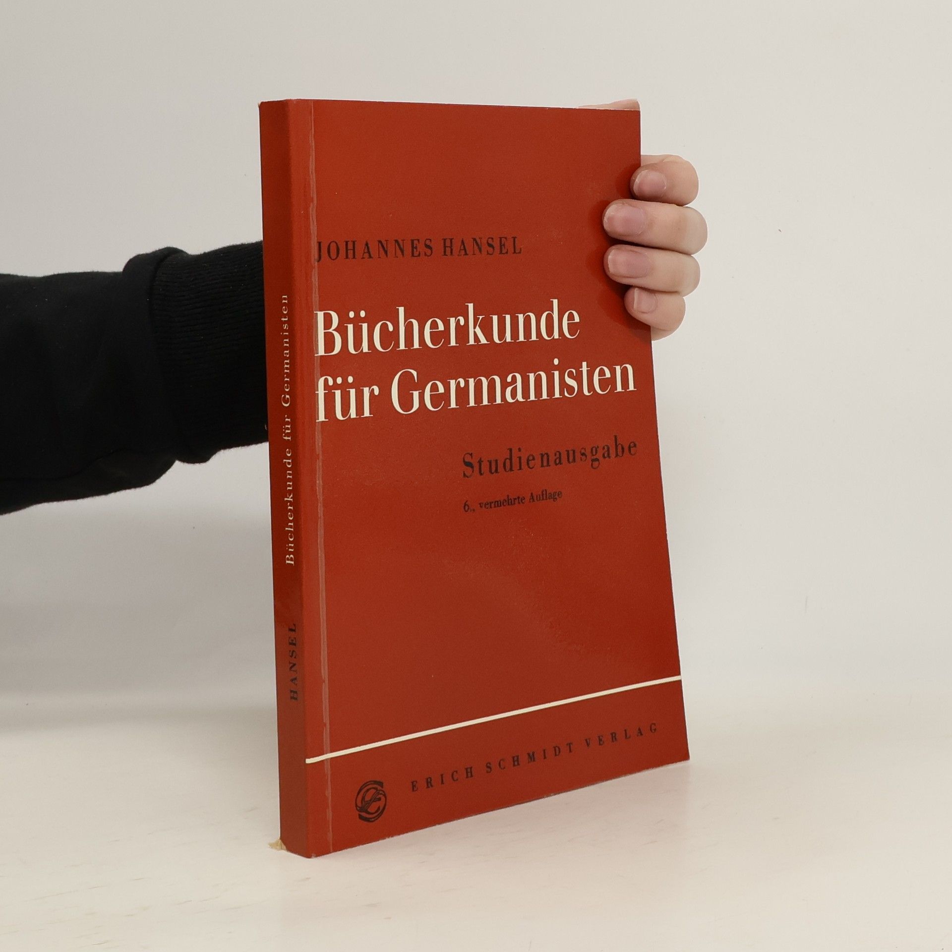Johannes Hansel Bücherkunde für Germanisten
