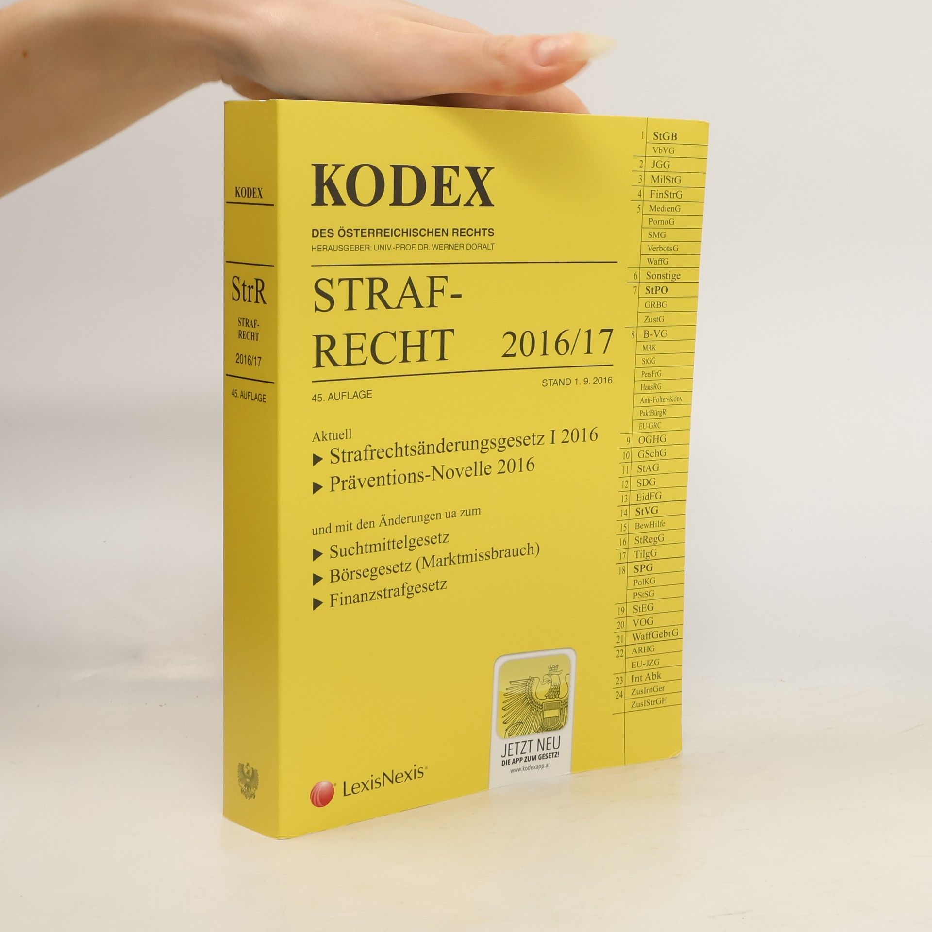 Werner Doralt Kodex. Strafrecht 2016/17