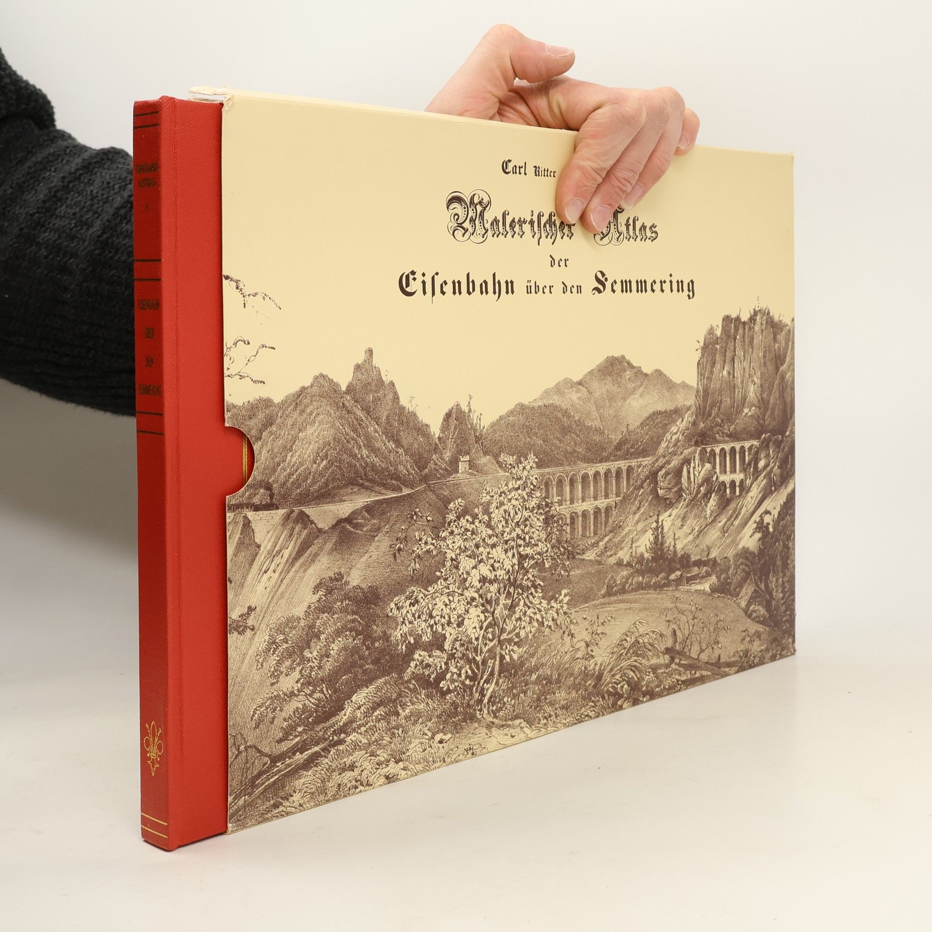 Malerischer Atlas der Eisenbahn über den Semmering