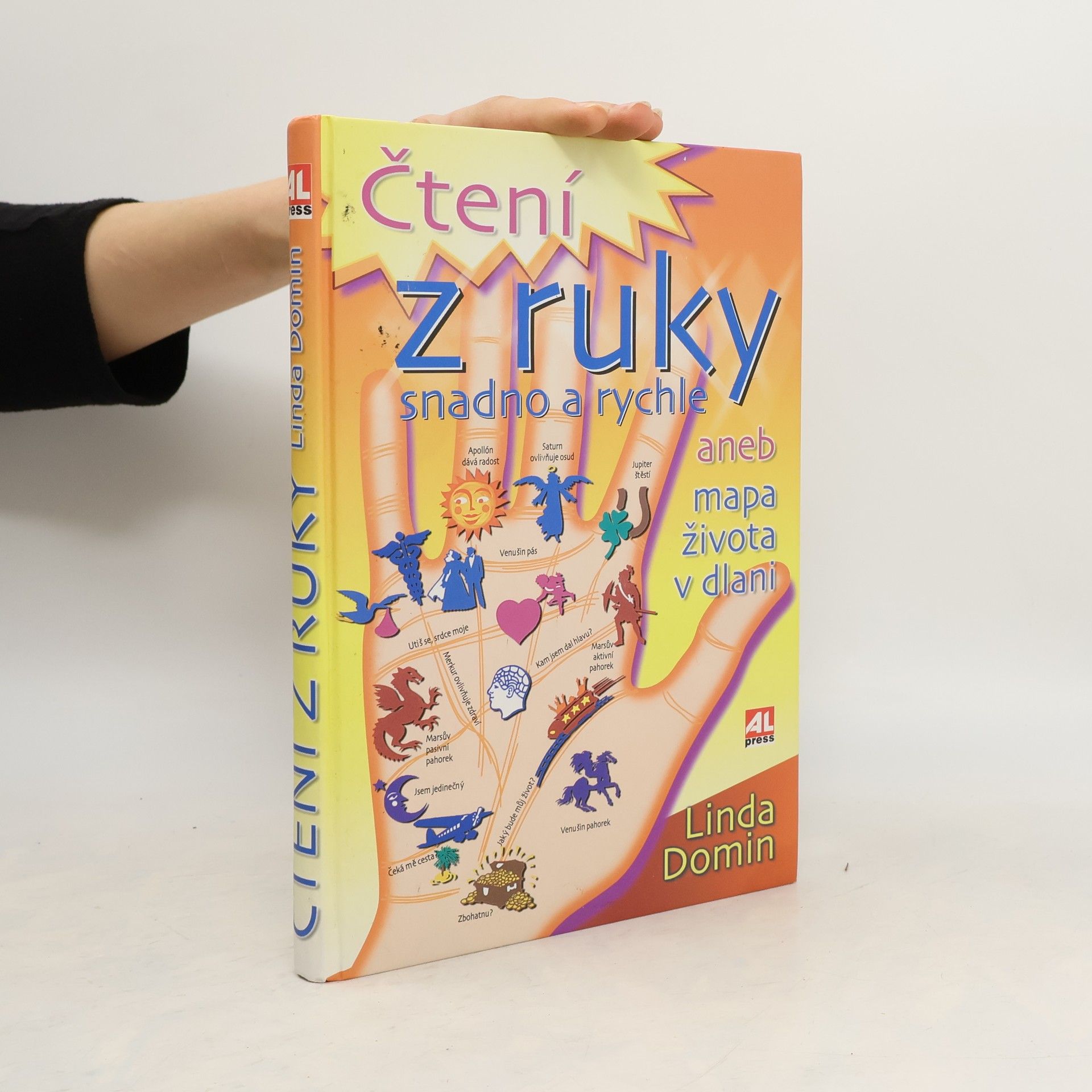 Linda Domin Čtení z ruky snadno a rychle, aneb, Mapa života v dlani