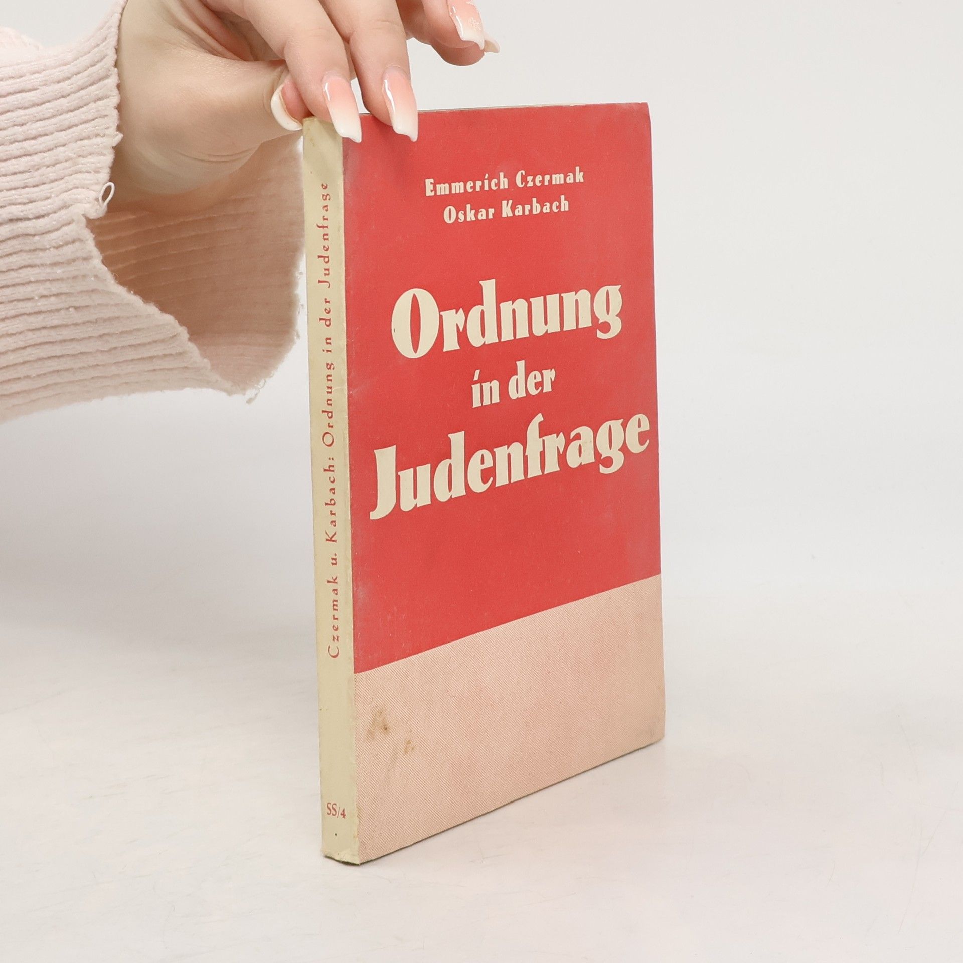 Emmerich Czermak Ordnung in der Judenfrage