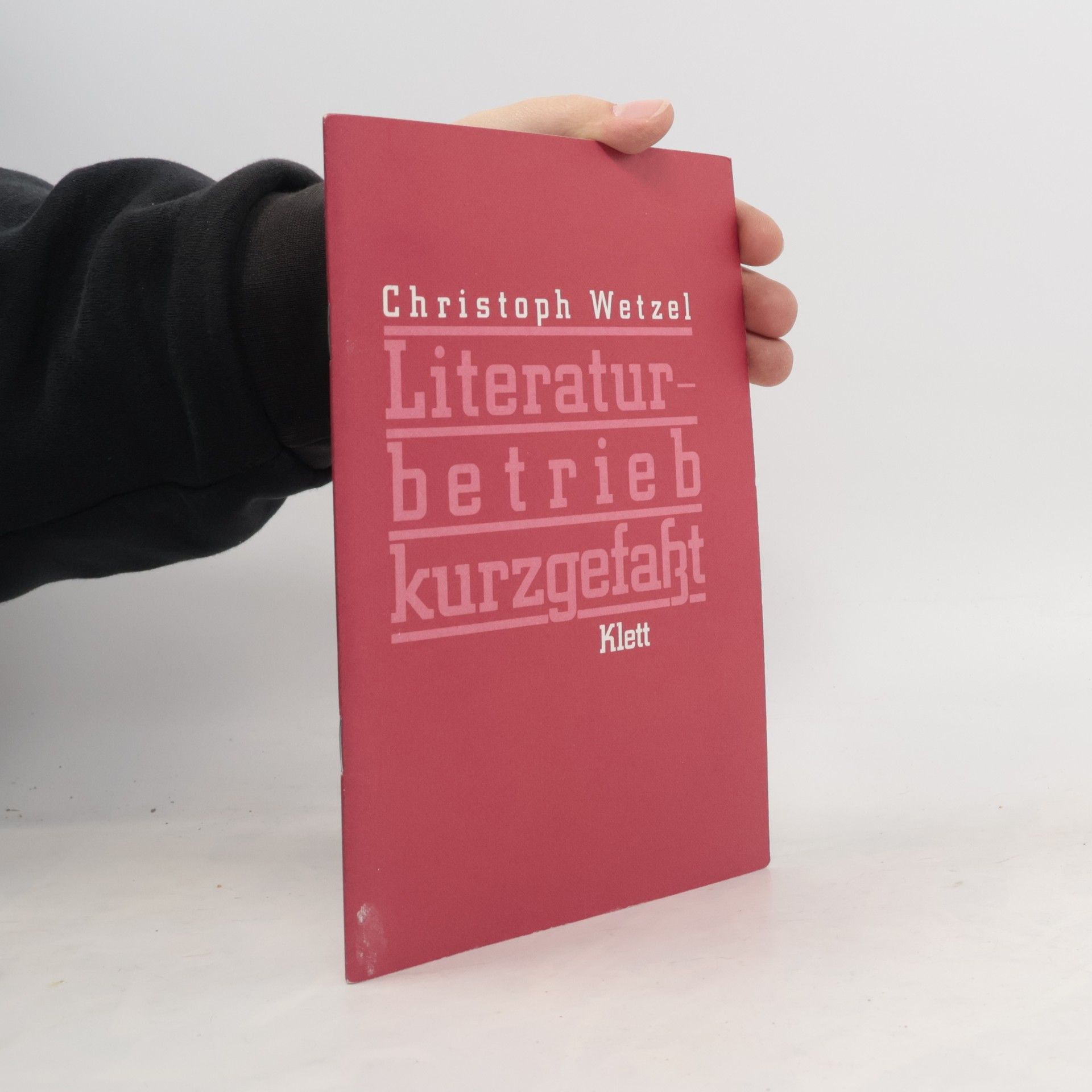 Christoph Wetzel Literaturbetrieb kurzgefaßt