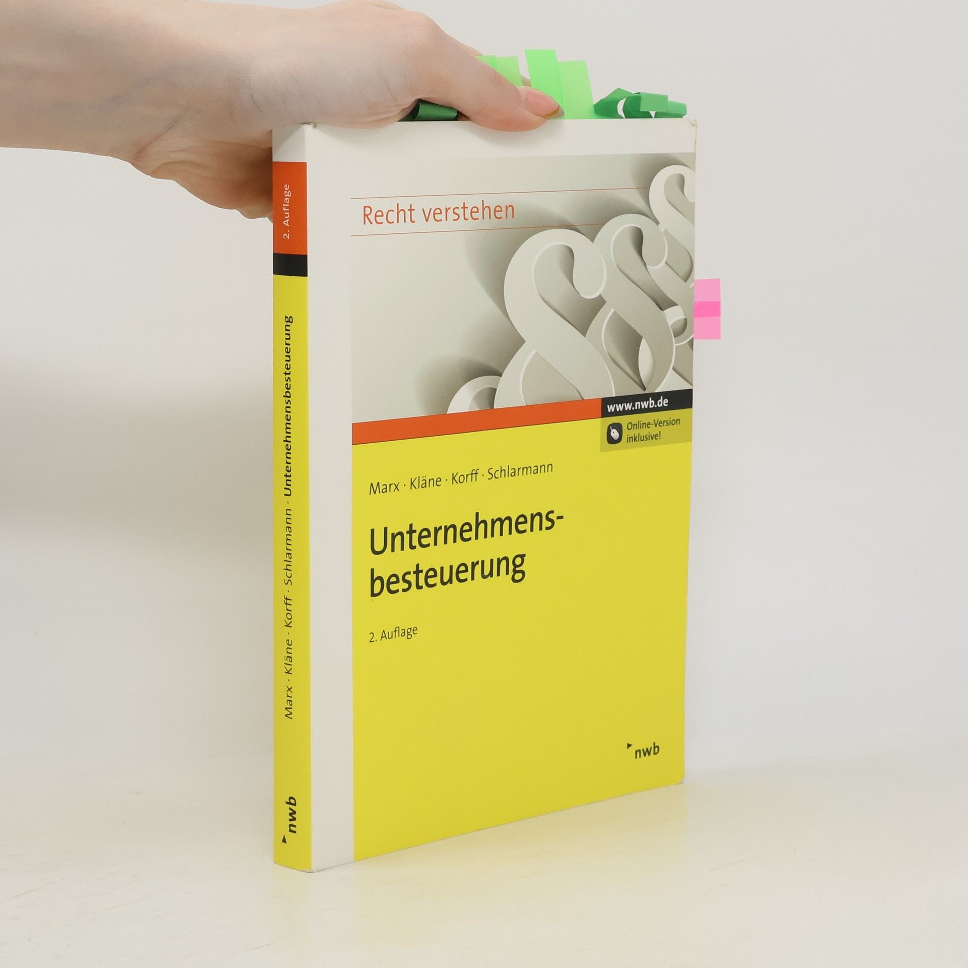 Franz Jürgen Marx Recht verstehen: Unternehmensbesteuerung