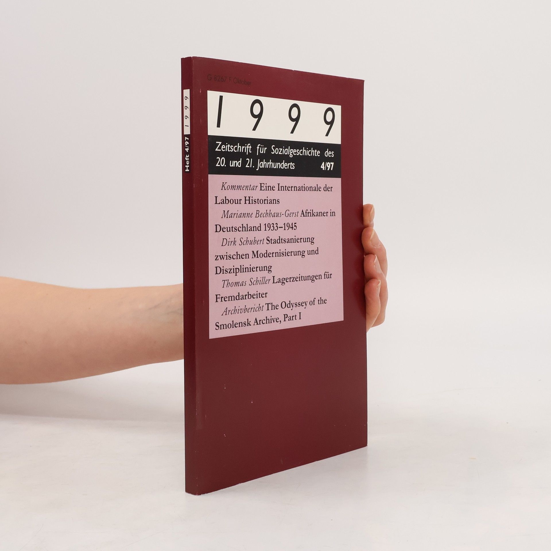 Collectif d'auteurs 1999 Zeitschrift für Sozialgeschichte des 20. und 21. Jahrhunderts 4/97